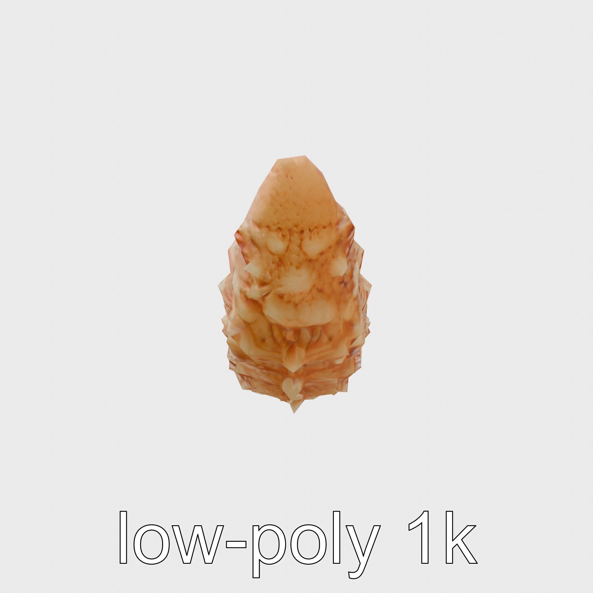Christmas Tree Worm 3D Model with Spiral-Shaped Crowns Low-poly 3D model_4