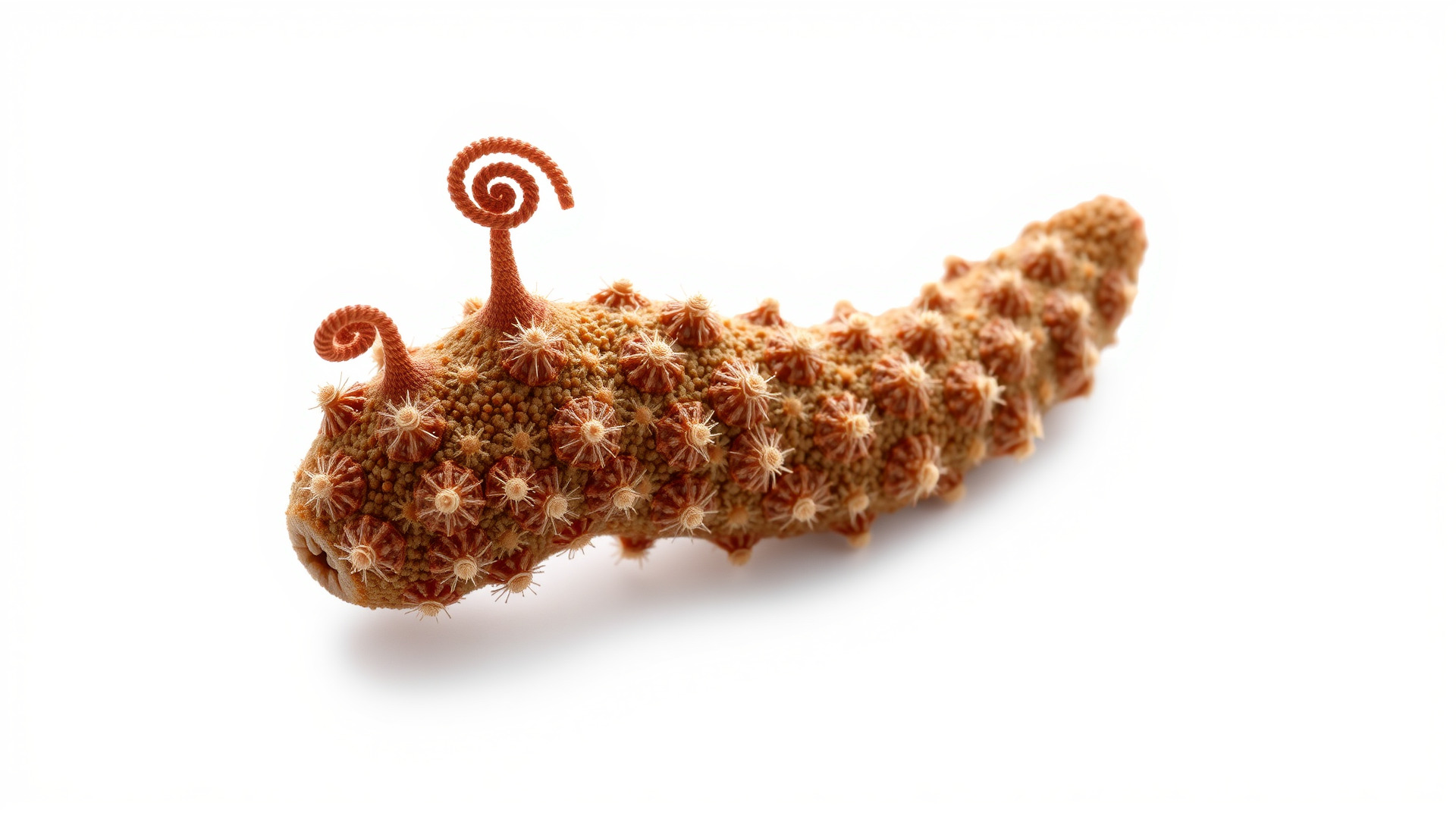Christmas Tree Worm 3D Model with Spiral-Shaped Crowns Low-poly 3D model_3