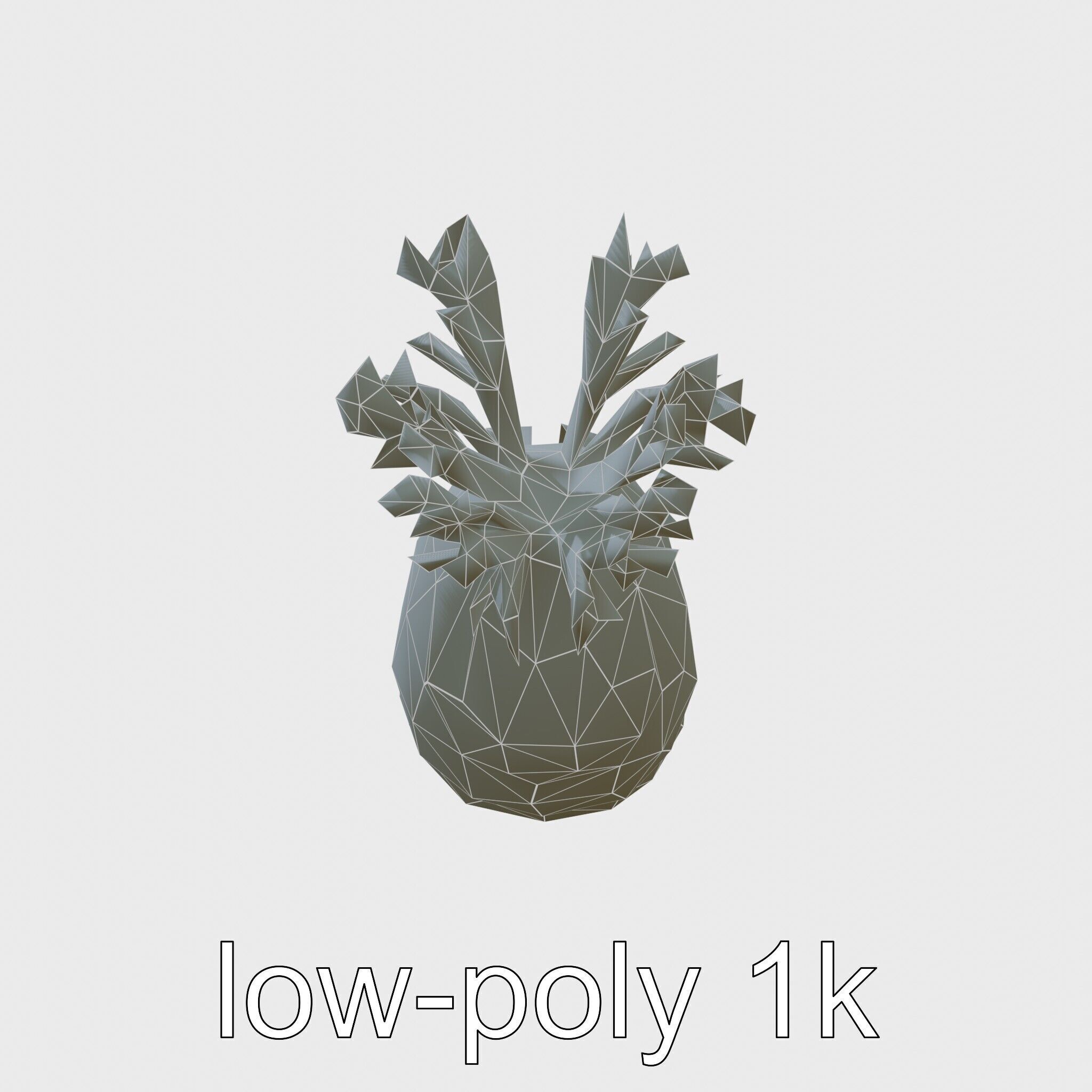 Giant Tube Worm with Red Plume and Bacteria Model Low-poly 3D model_7