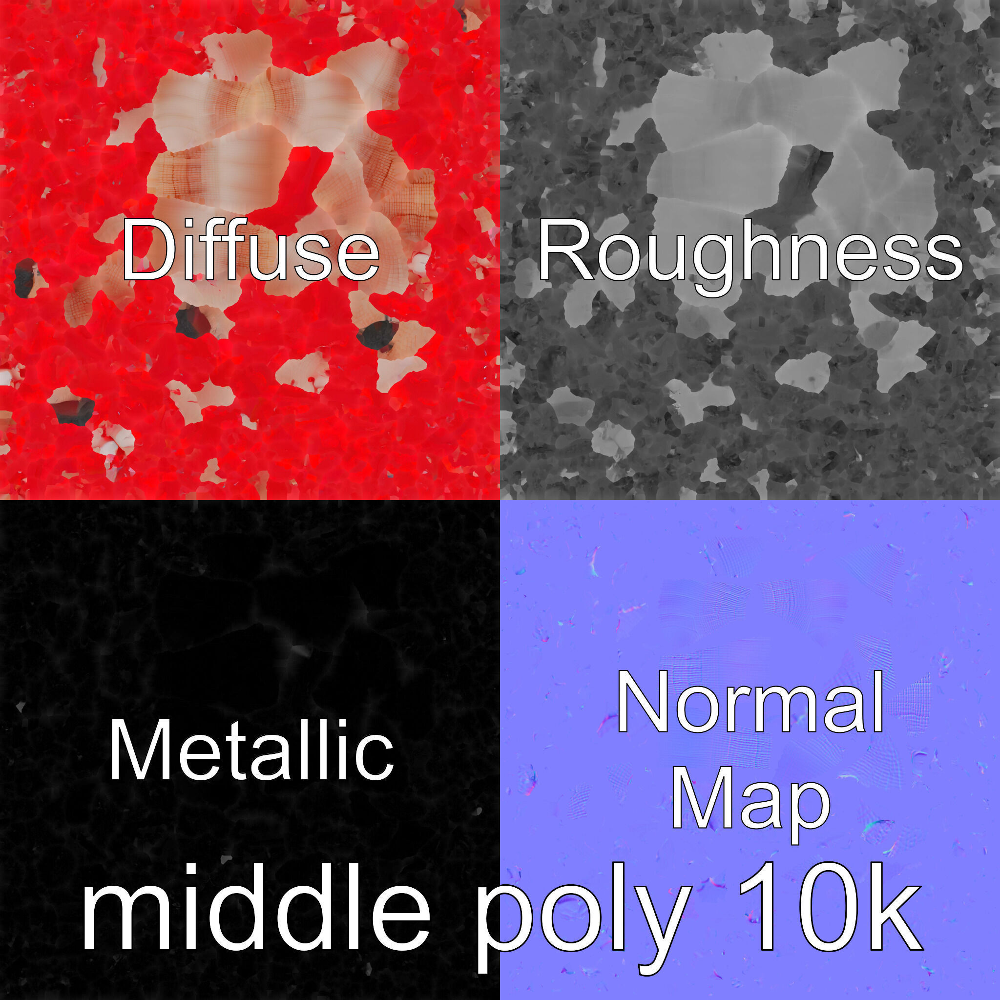 Giant Tube Worm with Red Plume and Bacteria Model Low-poly 3D model_28