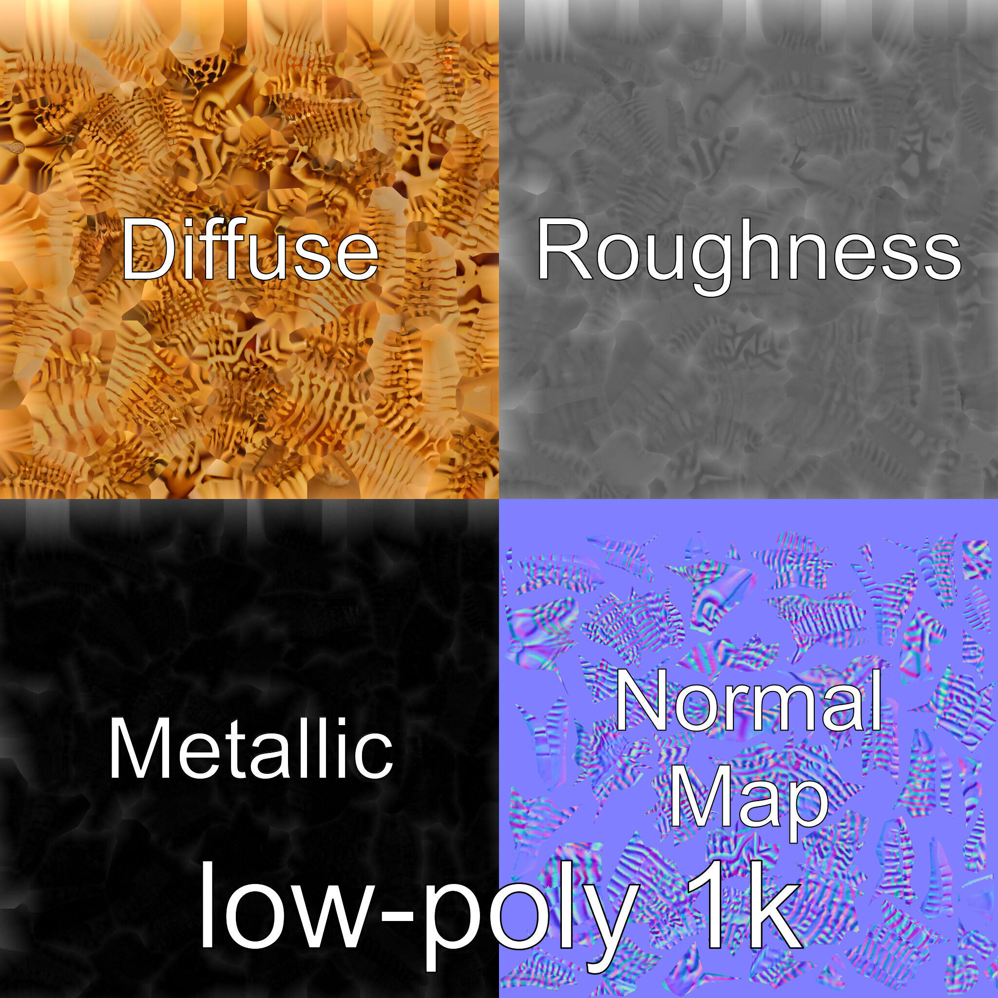 Basket Star with Complex Branching Arms Model Low-poly 3D model_1