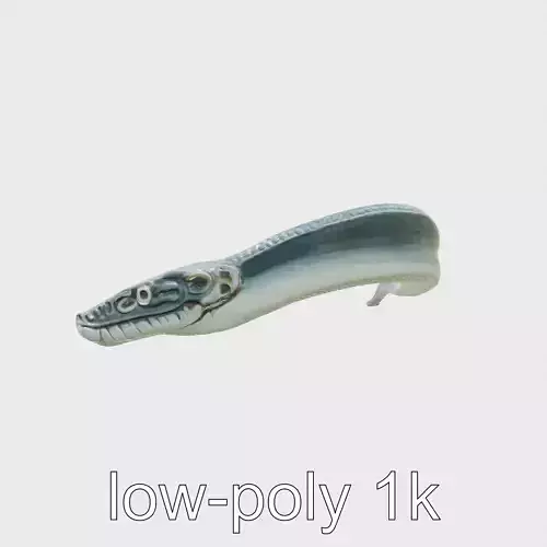 Sea Serpent with Elongated Body 3D Model Low-poly 3D model Sea Serpent with Elongated Body 3D Model Low-poly 3D model
