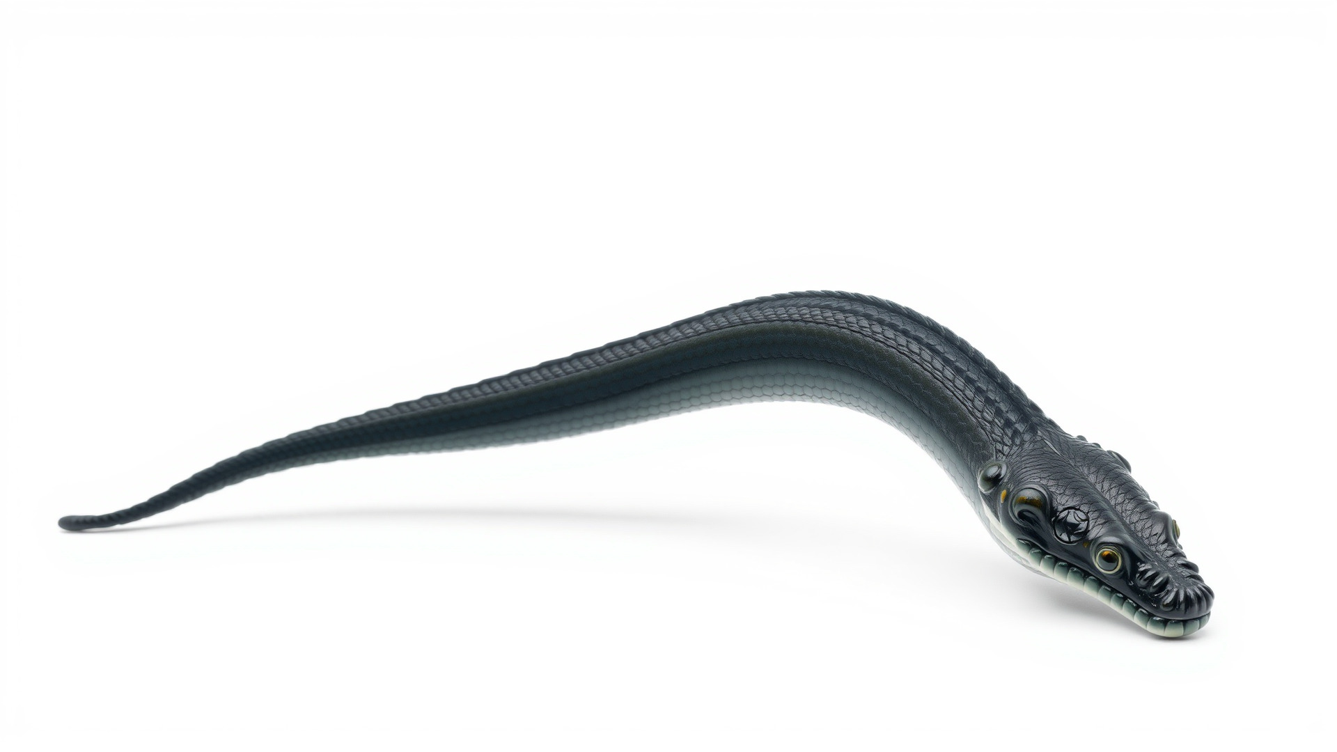 Sea Serpent with Elongated Body 3D Model Low-poly 3D model_3