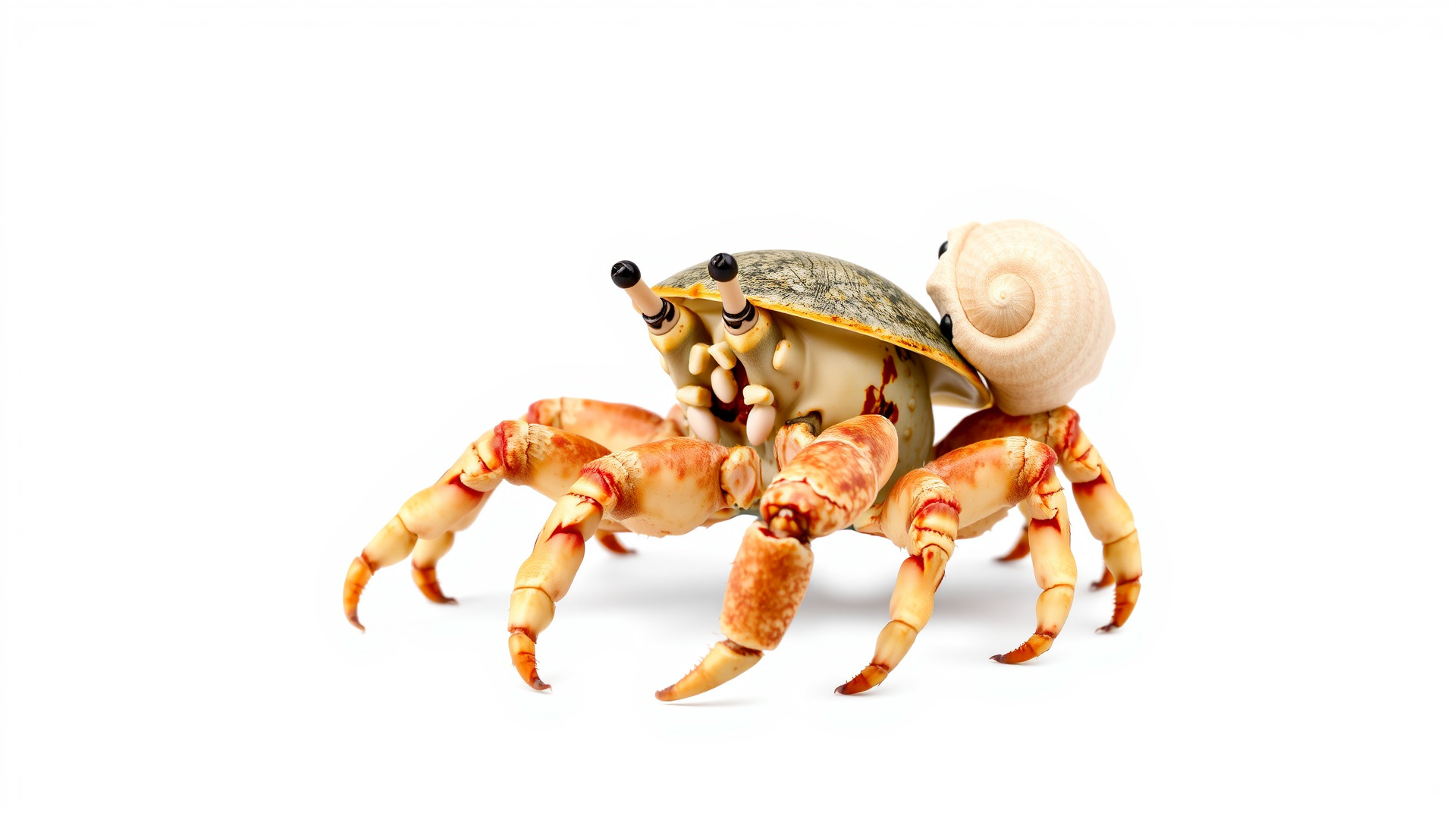 Realistic Hermit Crab with Borrowed Shell 3D Model Low-poly 3D model_3