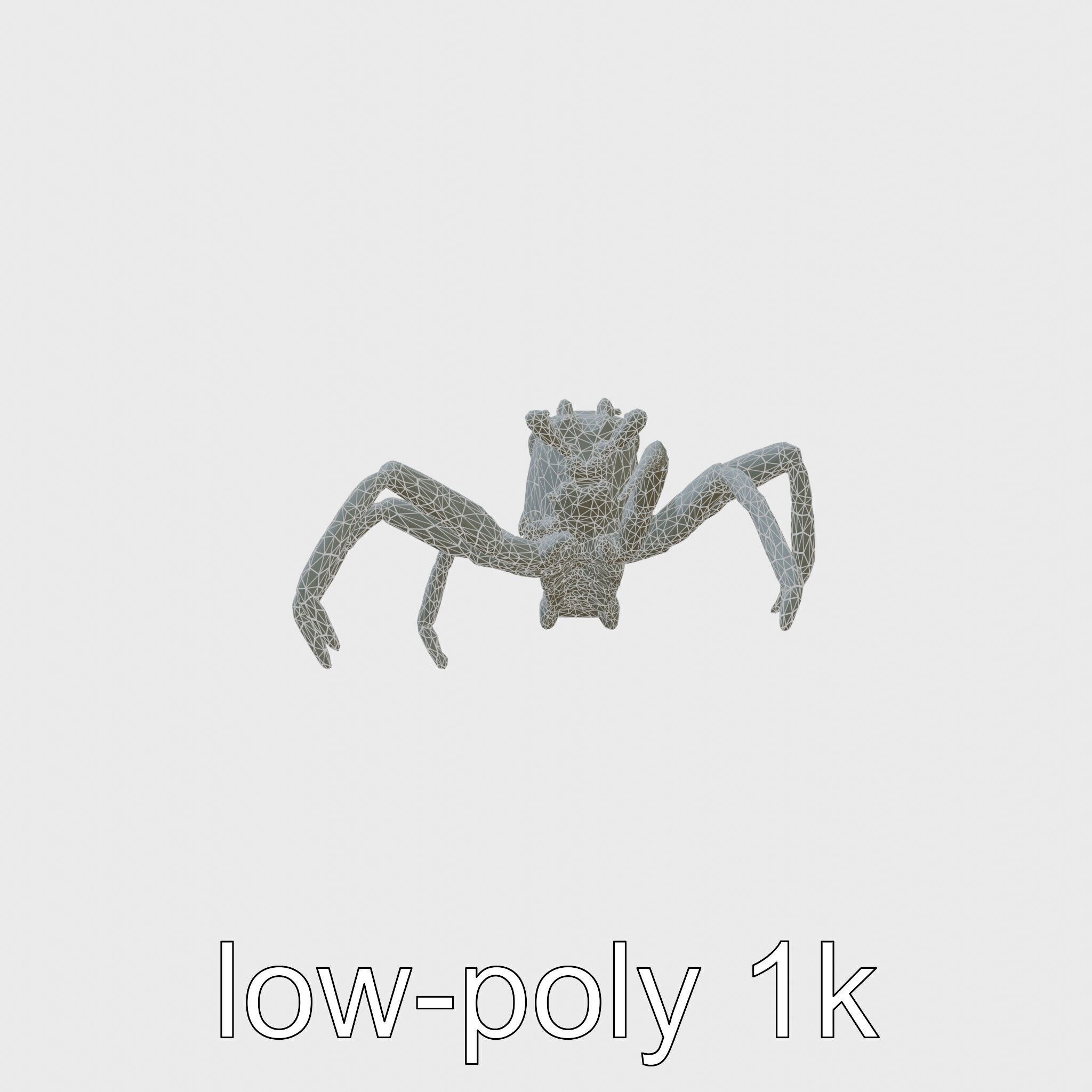 Japanese Spider Crab 3D Model with Spindly Legs Low-poly 3D model_20