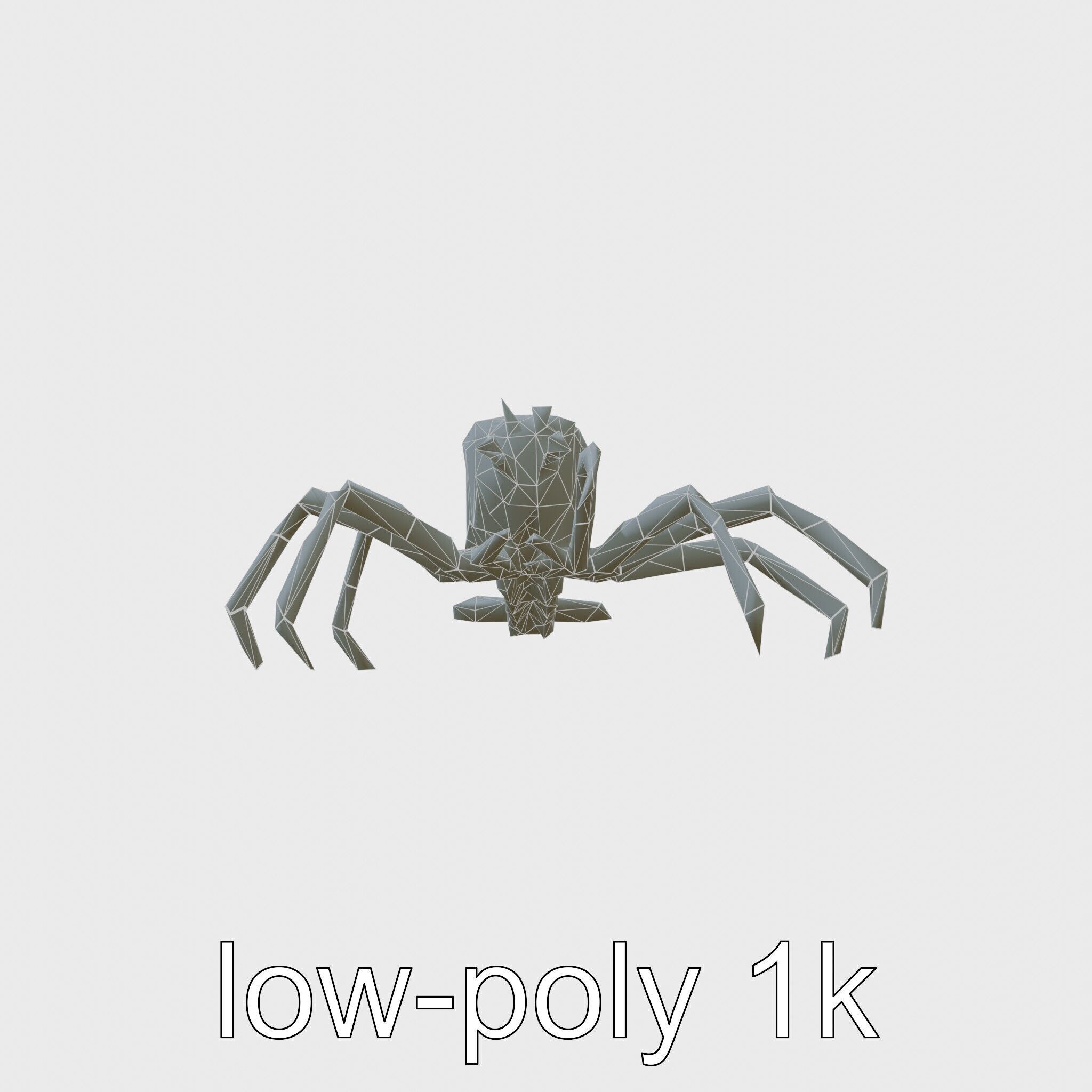 Japanese Spider Crab 3D Model with Spindly Legs Low-poly 3D model_25