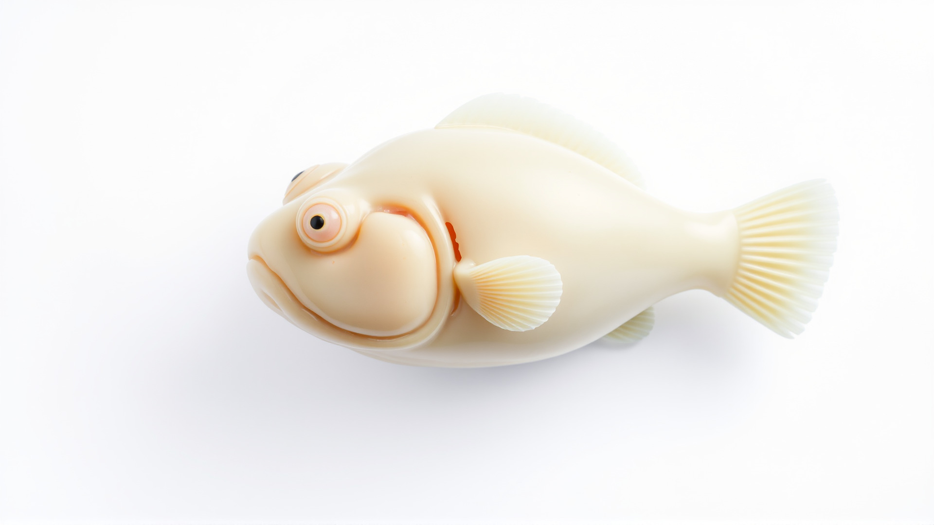 Blobfish Character Model with Gelatinous Texture Low-poly 3D model_3