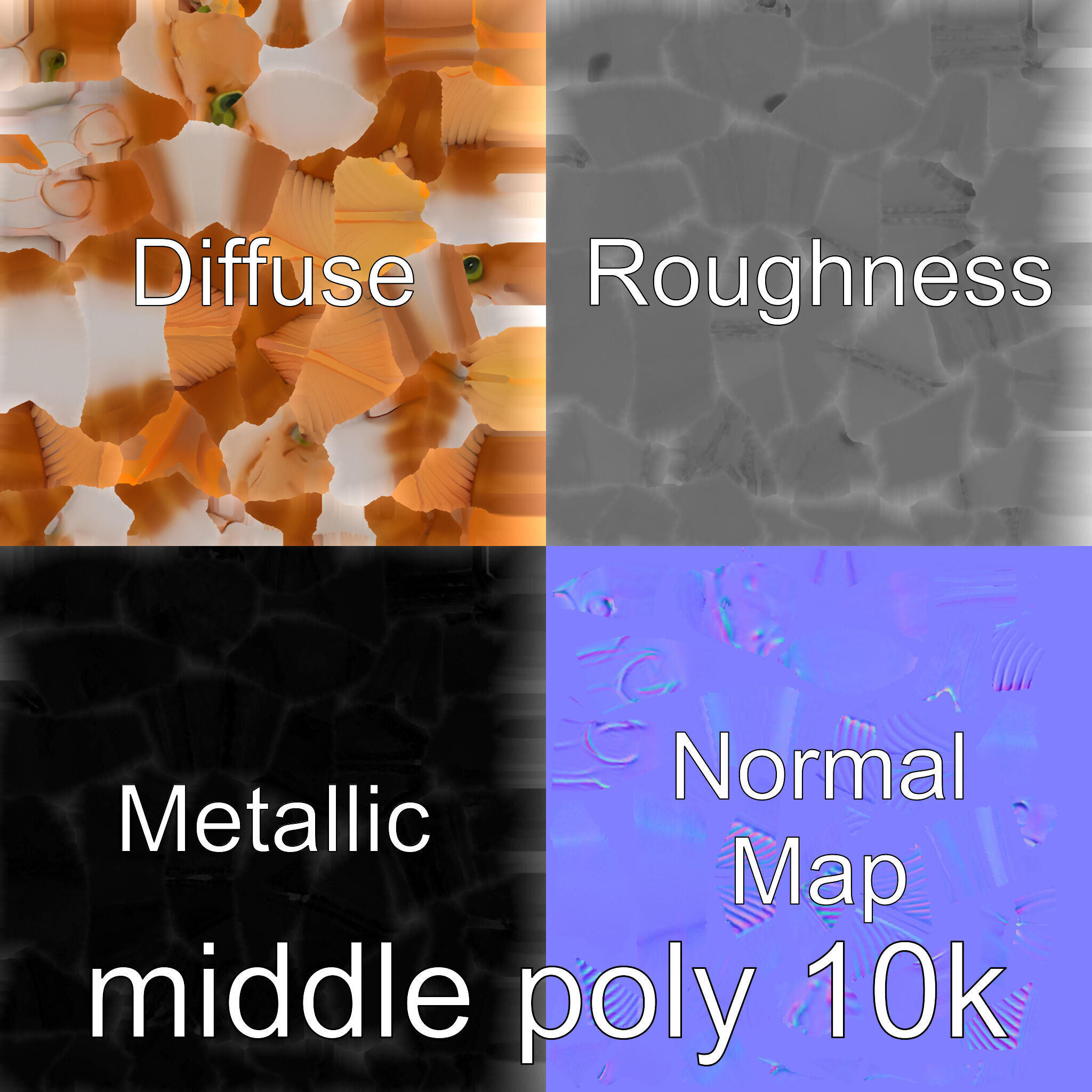 Ribbon Eel with Flowing Dorsal Fin 3D Model Low-poly 3D model_25