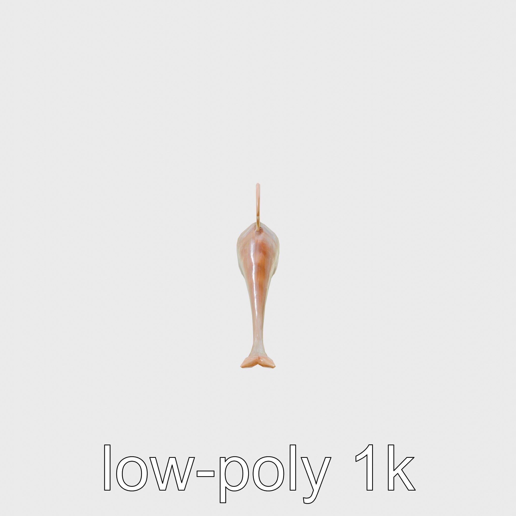 Ribbon Eel with Flowing Dorsal Fin 3D Model Low-poly 3D model_4