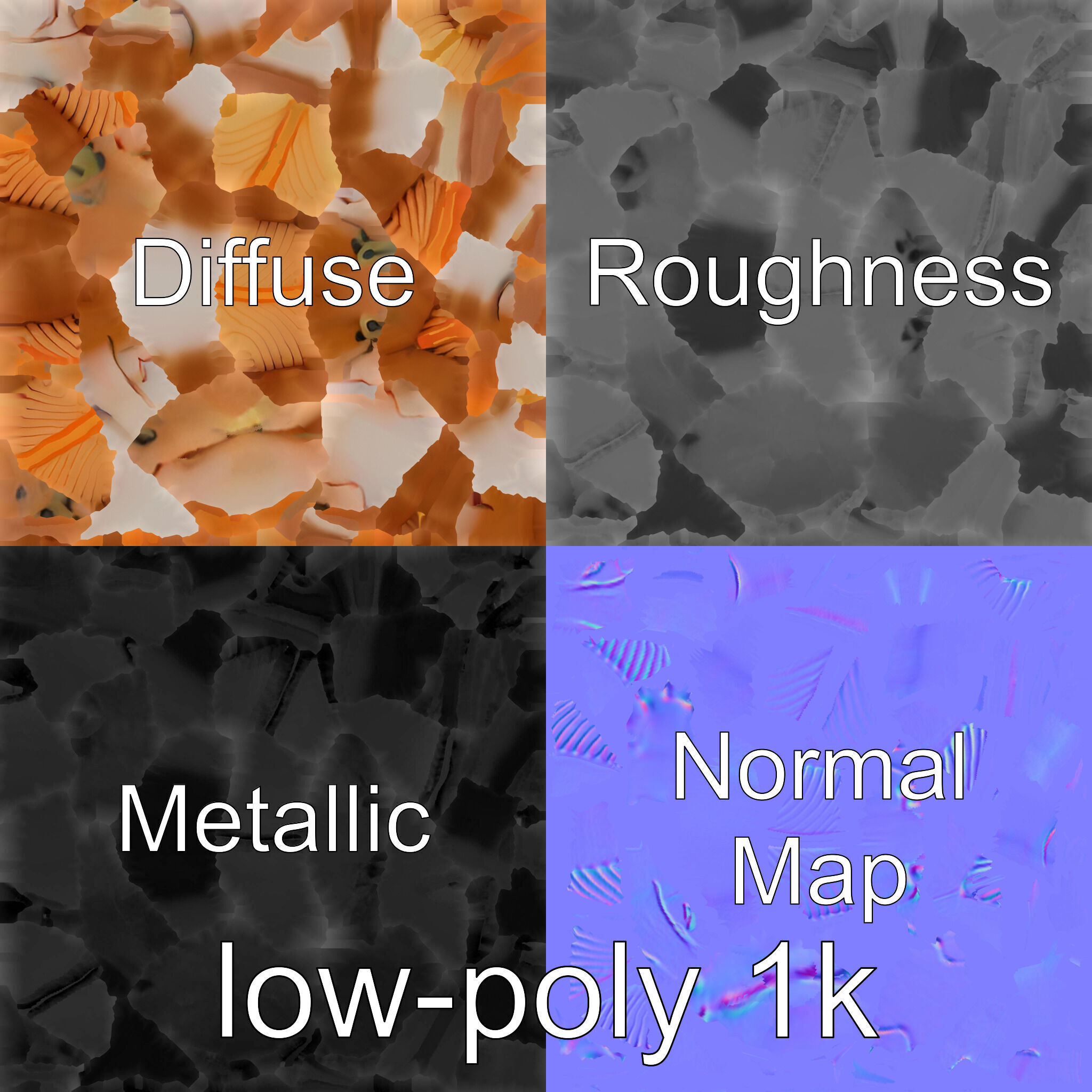 Ribbon Eel with Flowing Dorsal Fin 3D Model Low-poly 3D model_30