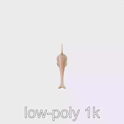 Ribbon Eel with Flowing Dorsal Fin 3D Model Low-poly 3D model