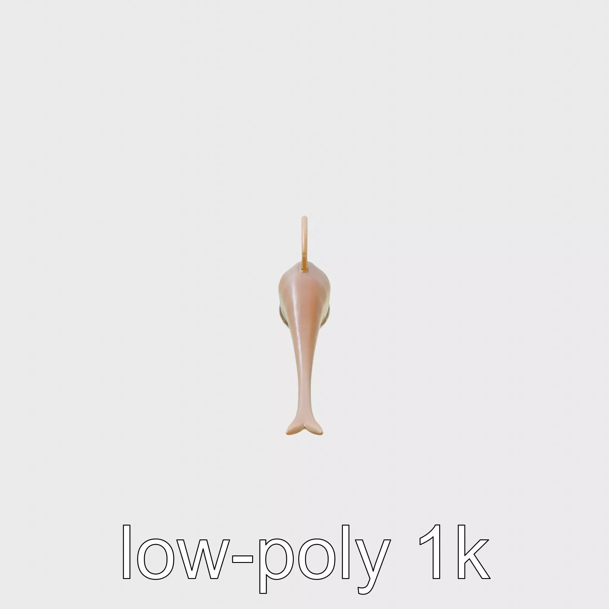 Ribbon Eel with Flowing Dorsal Fin 3D Model Low-poly 3D model_0