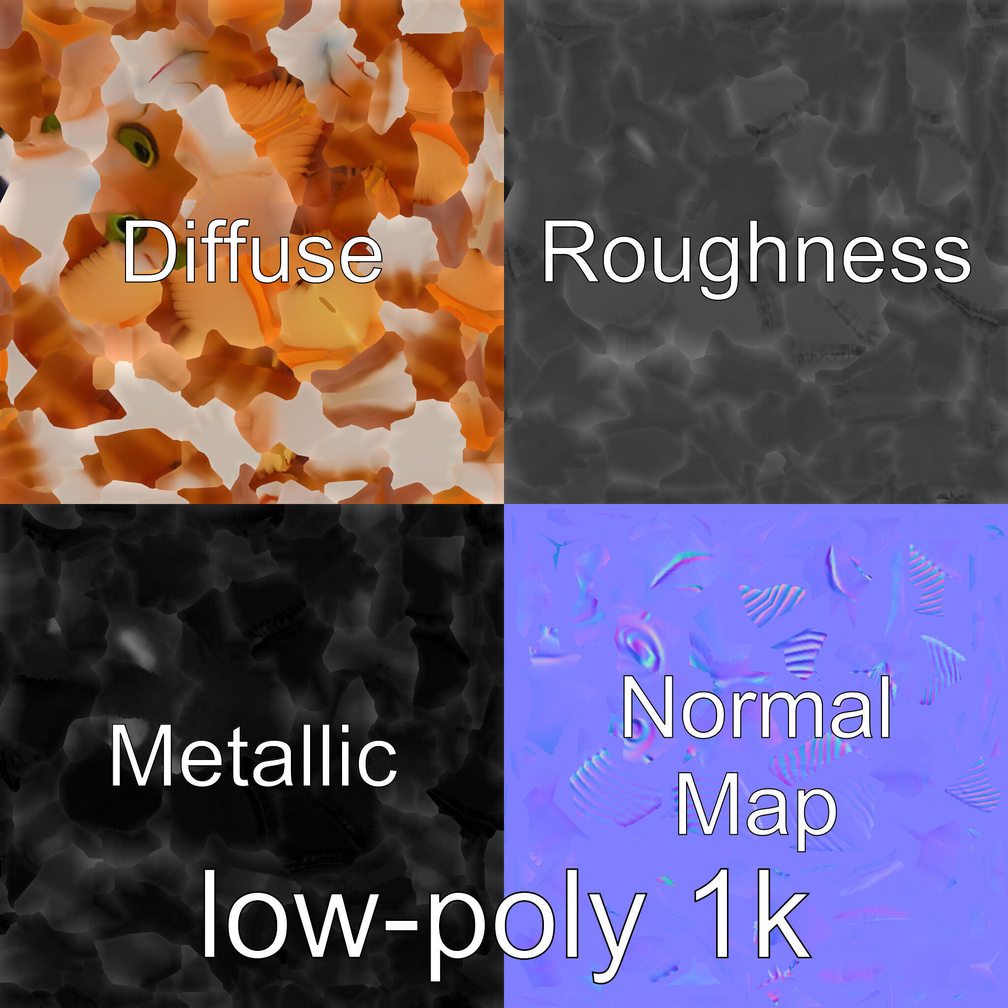 Ribbon Eel with Flowing Dorsal Fin 3D Model Low-poly 3D model_1