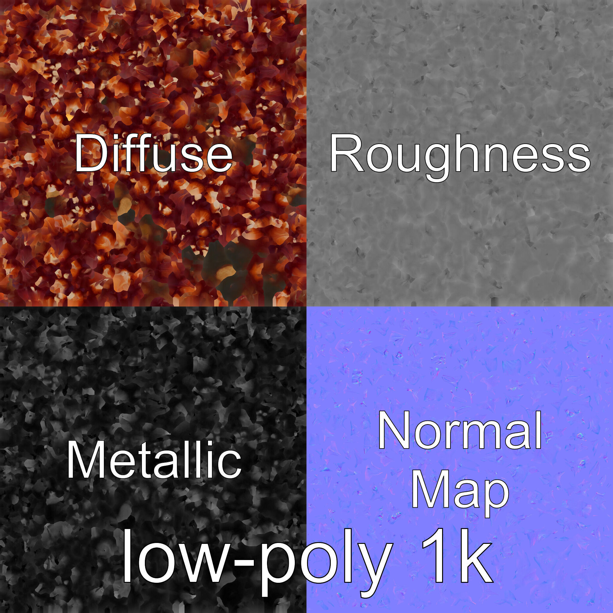 Venomous Fire Urchin with Spines Low-poly 3D model_20