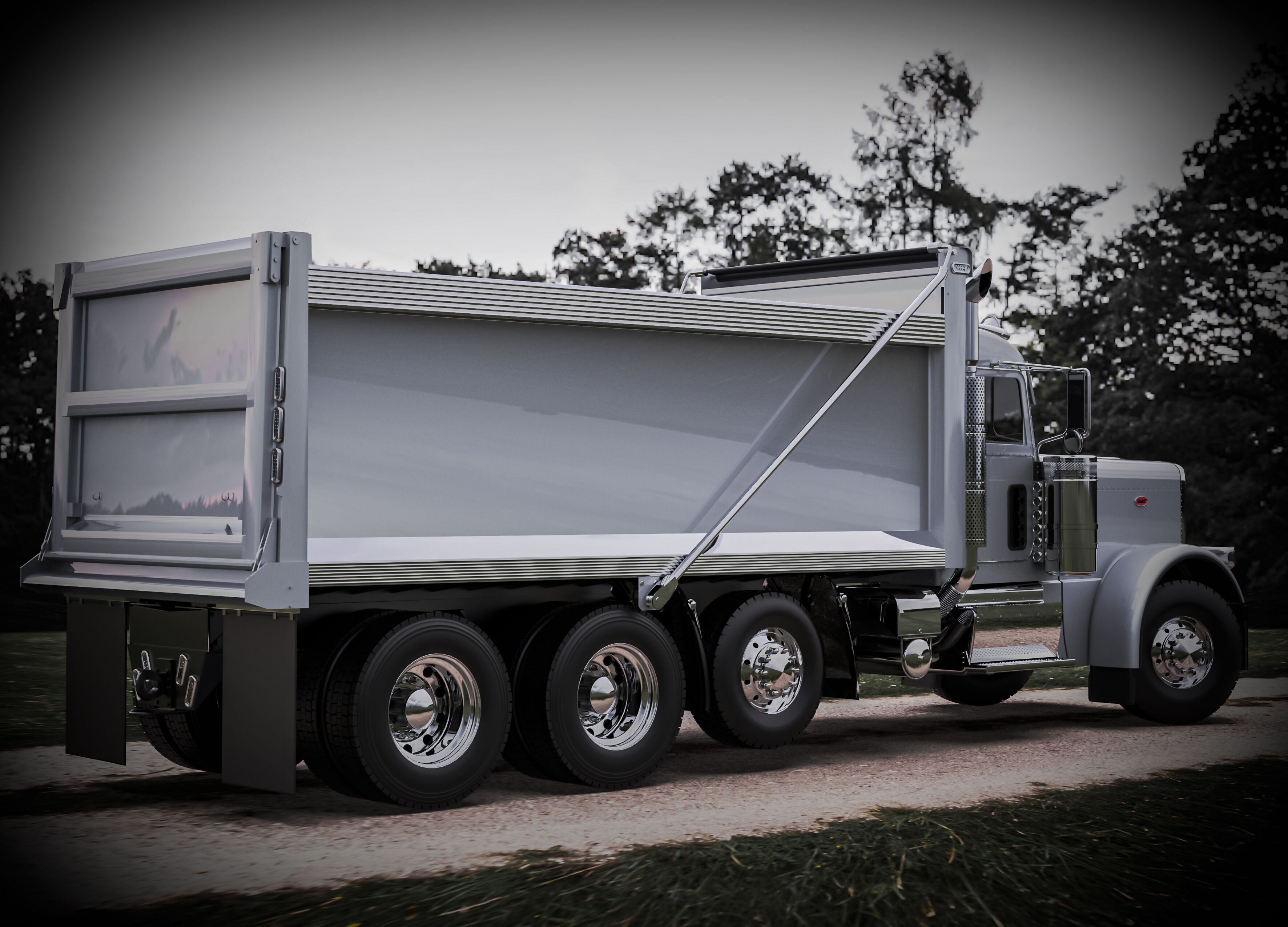 Peterbilt 389 Dump Truck 3D model_3