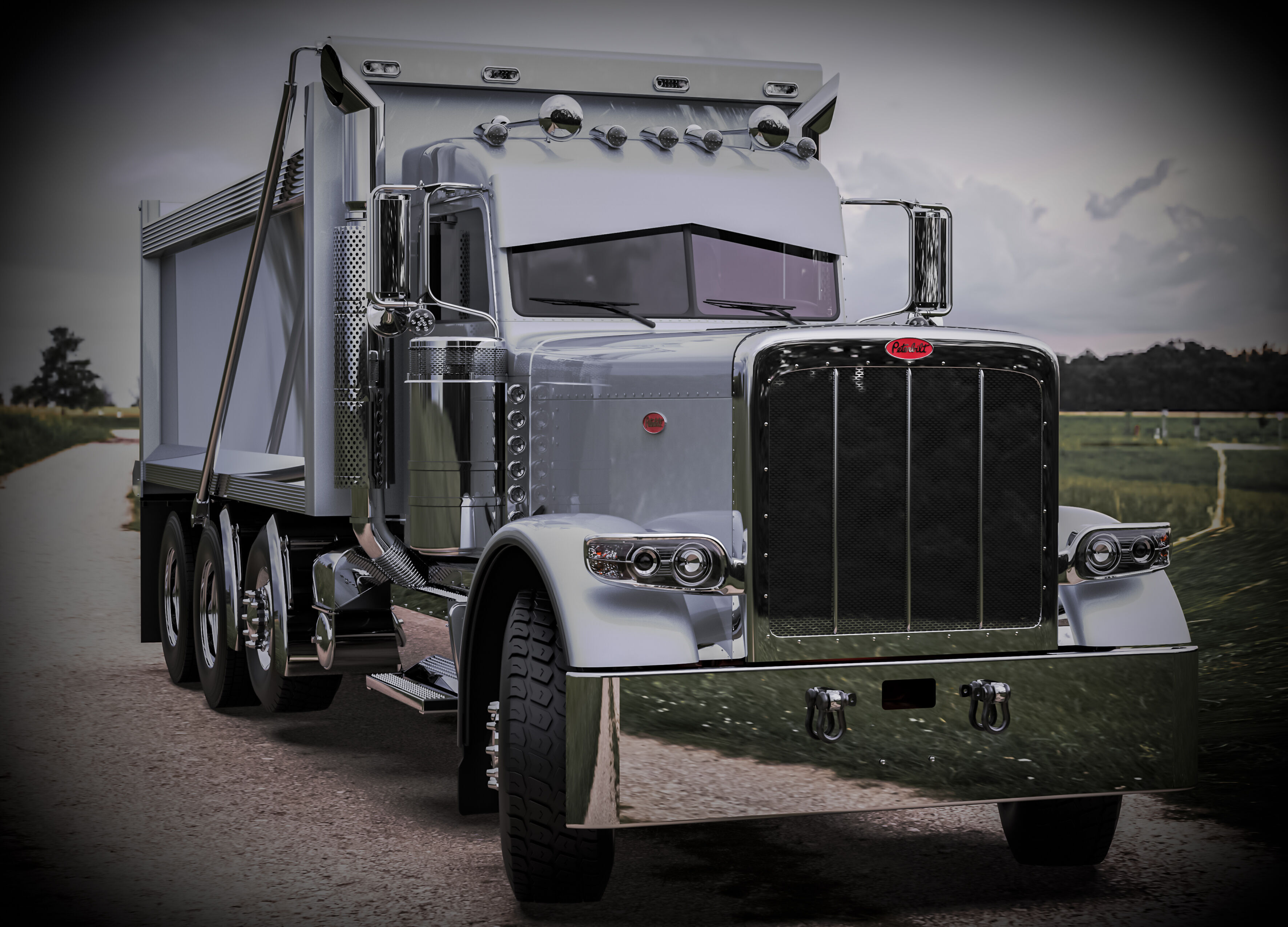 Peterbilt 389 Dump Truck 3D model_1