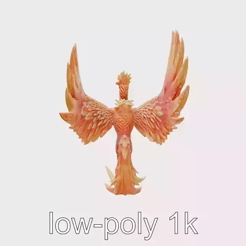 Phoenixborn Mystic Creature Model with Luminous Feathers