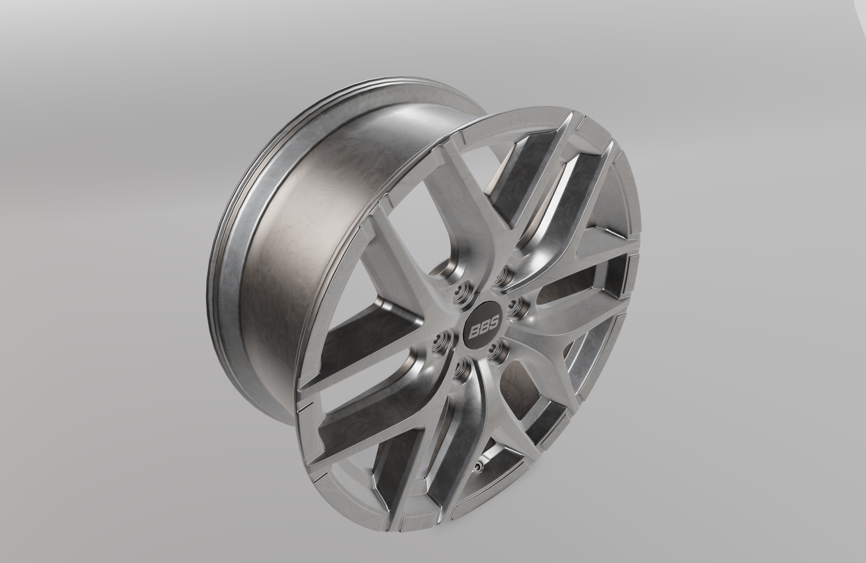 BBS TL-A Wheel Low-poly 3D model_3
