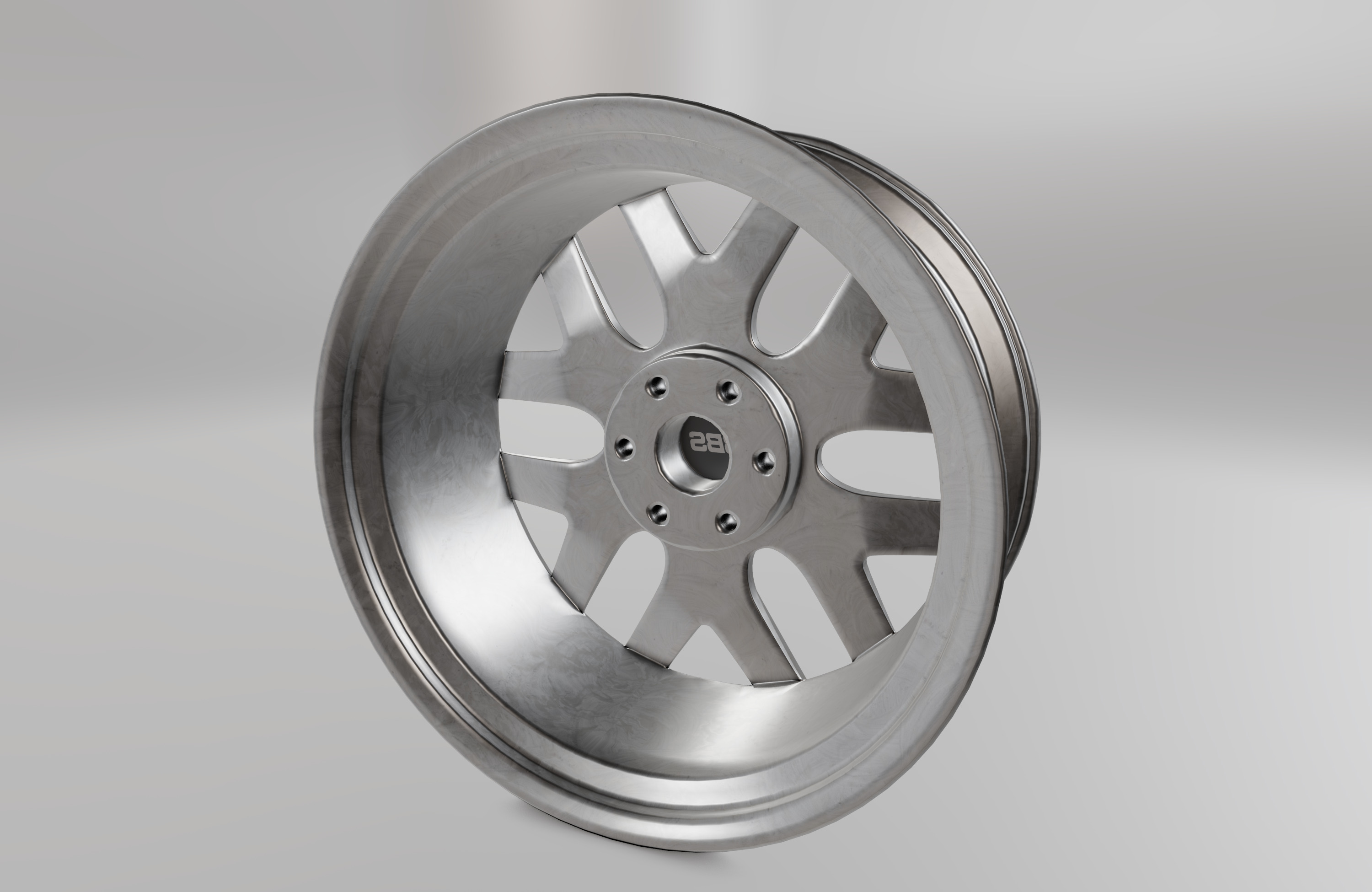 BBS TL-A Wheel Low-poly 3D model_4