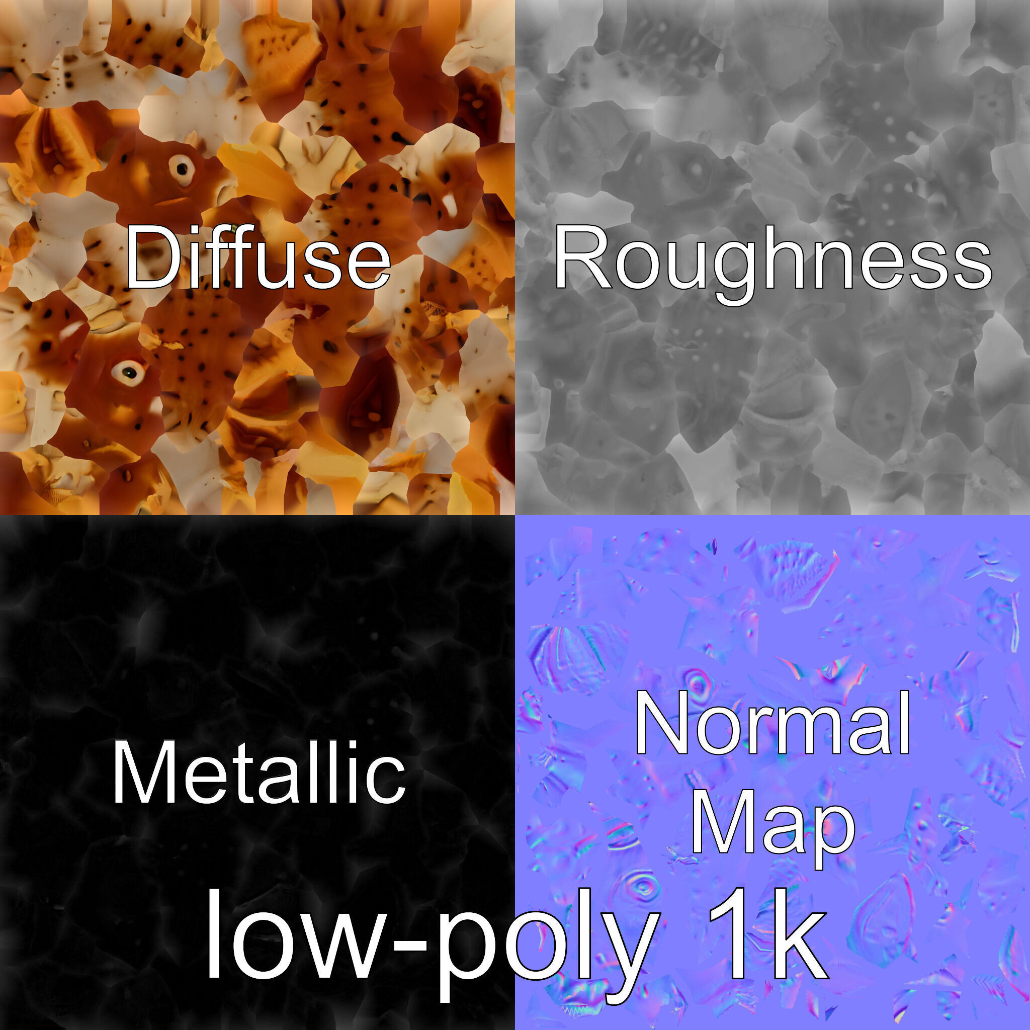 Sea Hare with Ear-Like Rhinophores 3D Model Low-poly 3D model_1