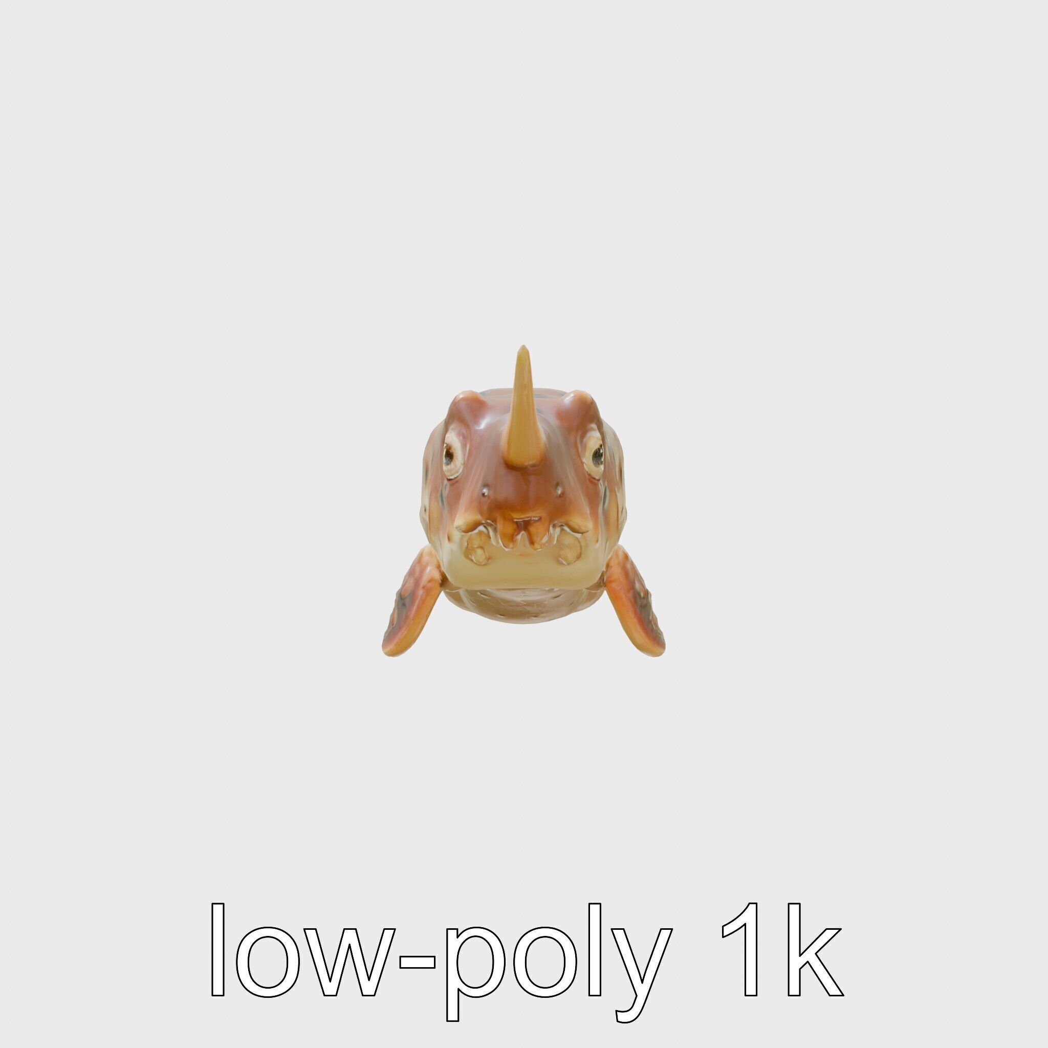 Sea Hare with Ear-Like Rhinophores 3D Model Low-poly 3D model_12