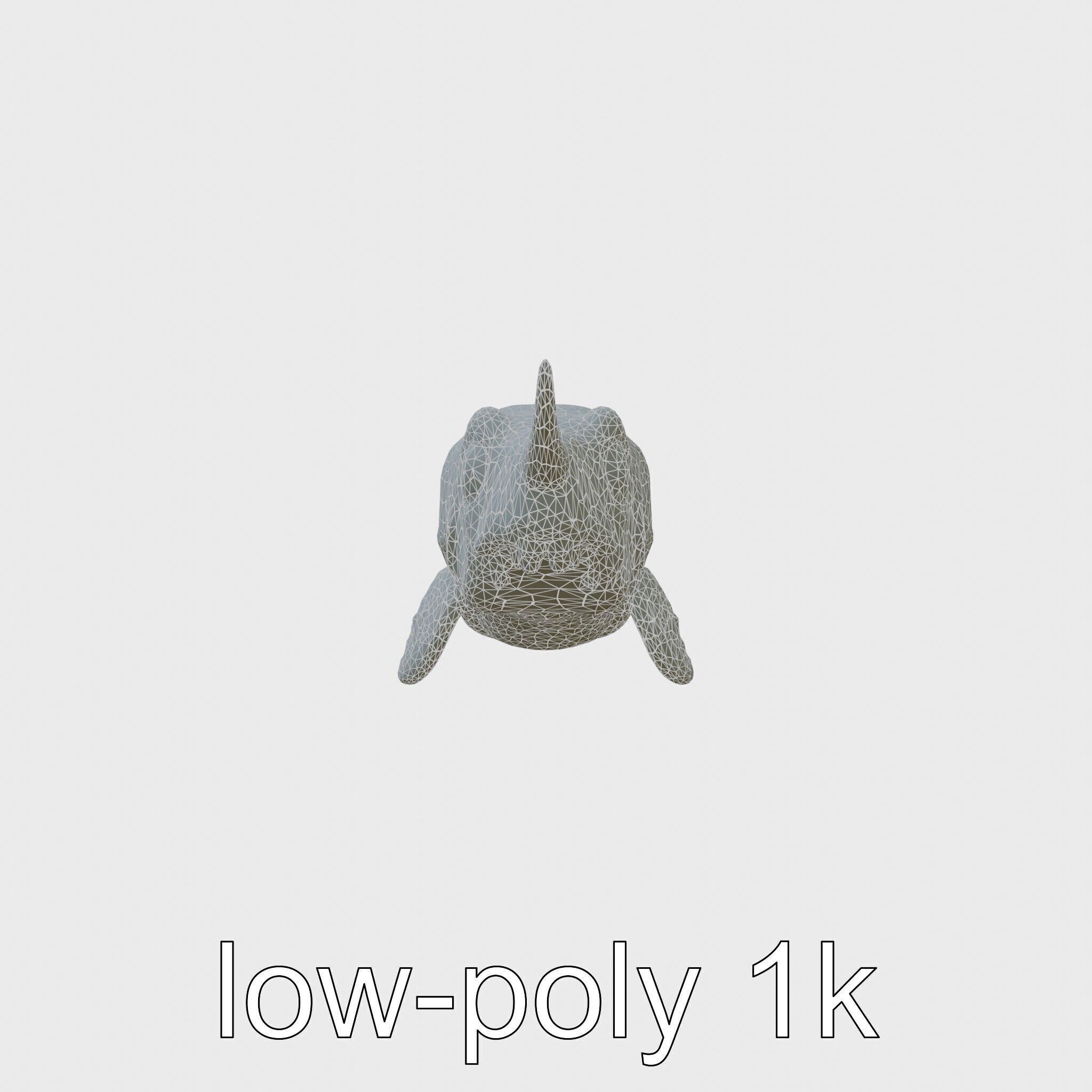 Sea Hare with Ear-Like Rhinophores 3D Model Low-poly 3D model_15