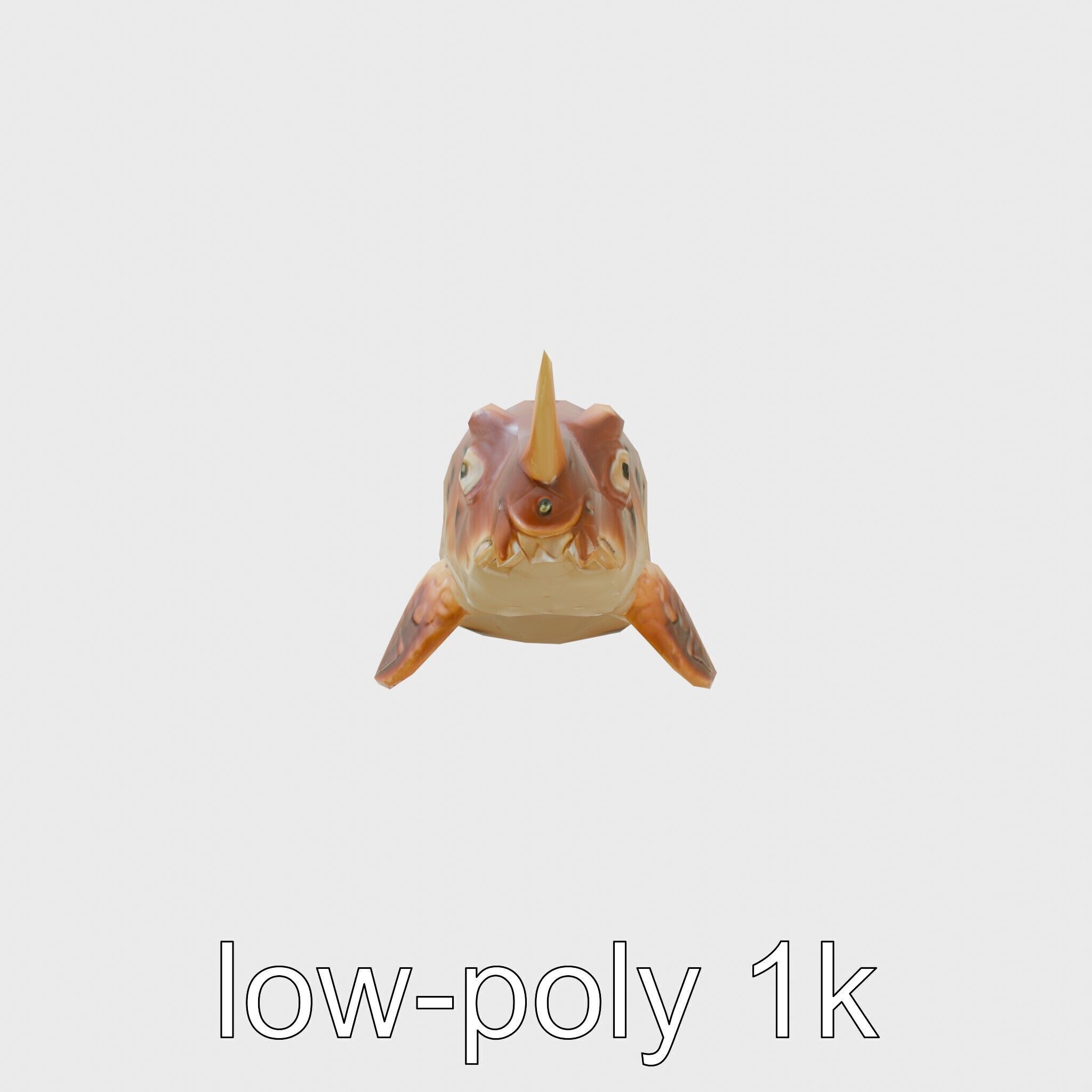 Sea Hare with Ear-Like Rhinophores 3D Model Low-poly 3D model_17