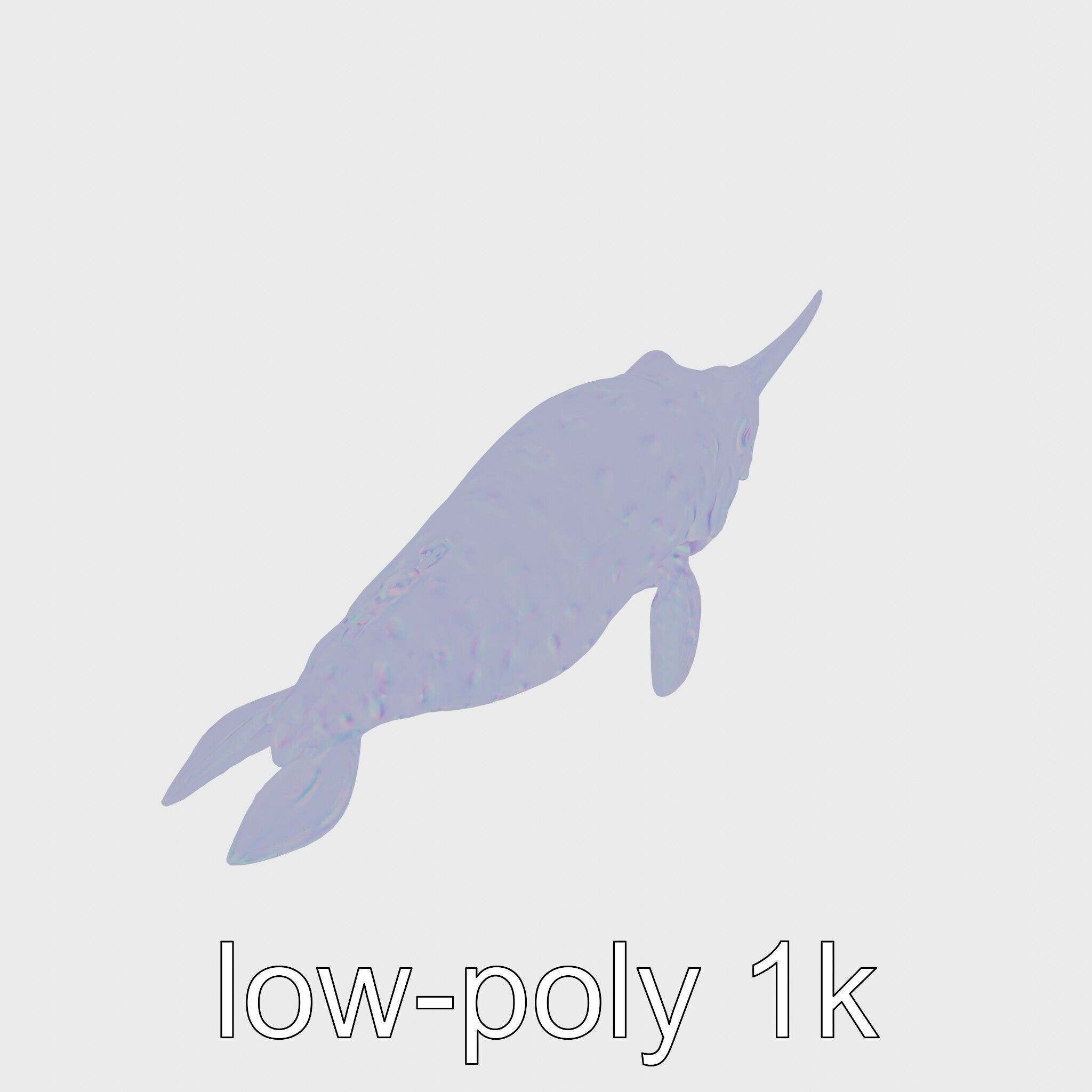 Sea Hare with Ear-Like Rhinophores 3D Model Low-poly 3D model_19