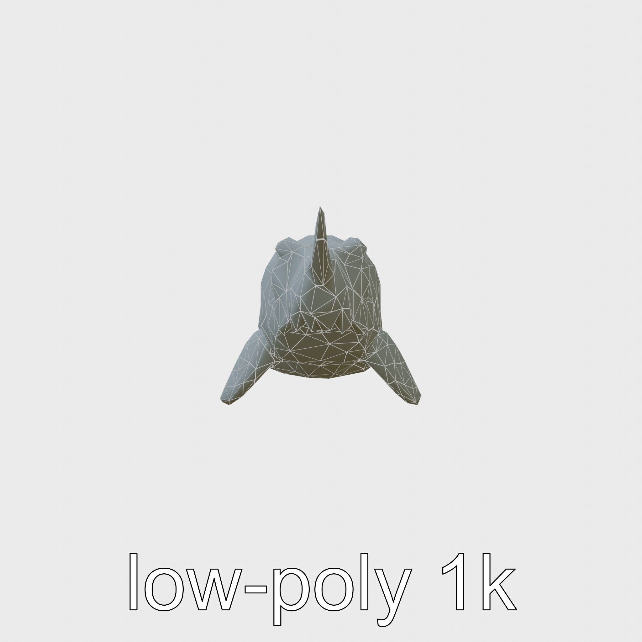 Sea Hare with Ear-Like Rhinophores 3D Model Low-poly 3D model_18