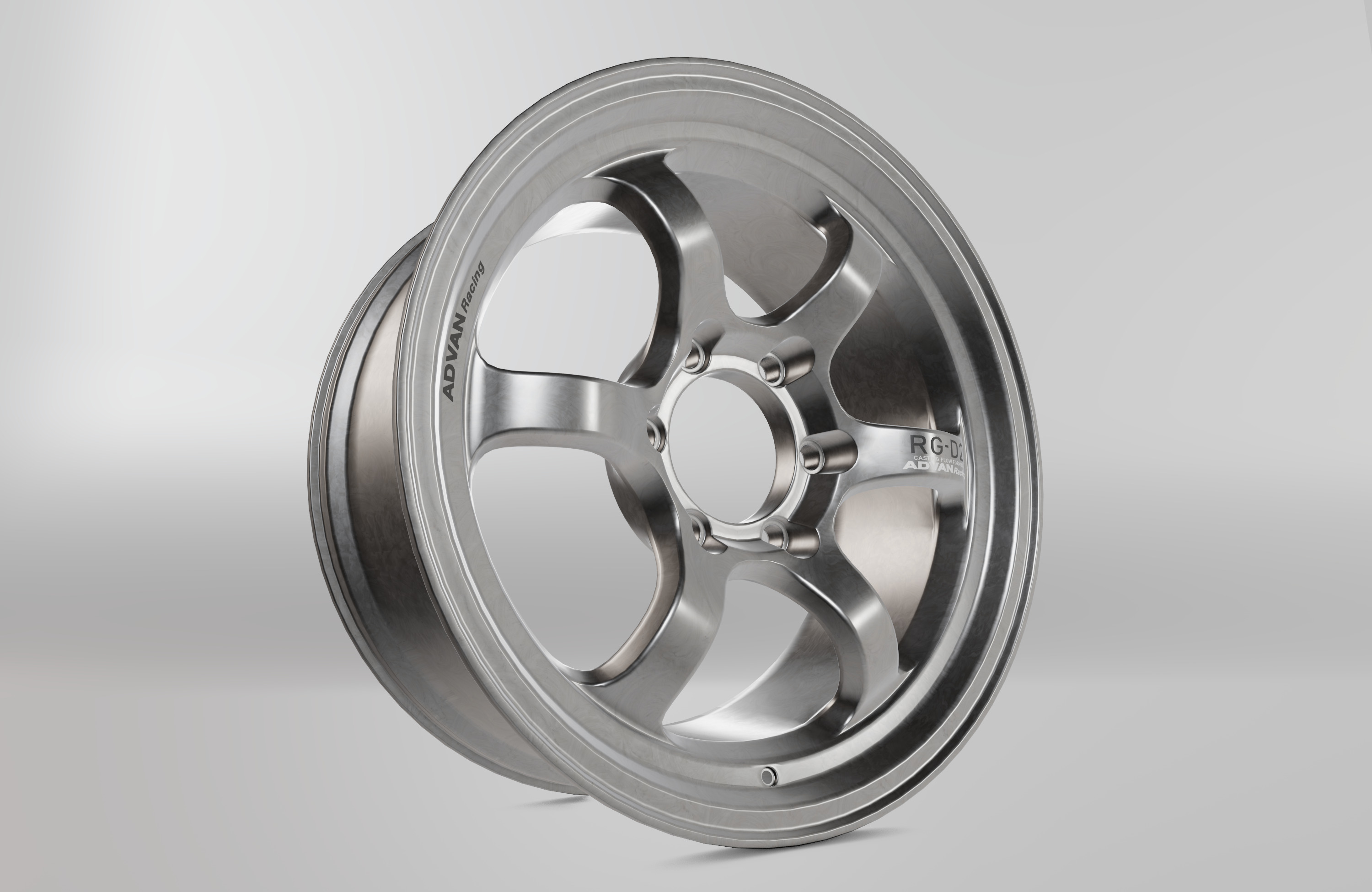 Advan RG-D2 Wheel Low-poly 3D model_6