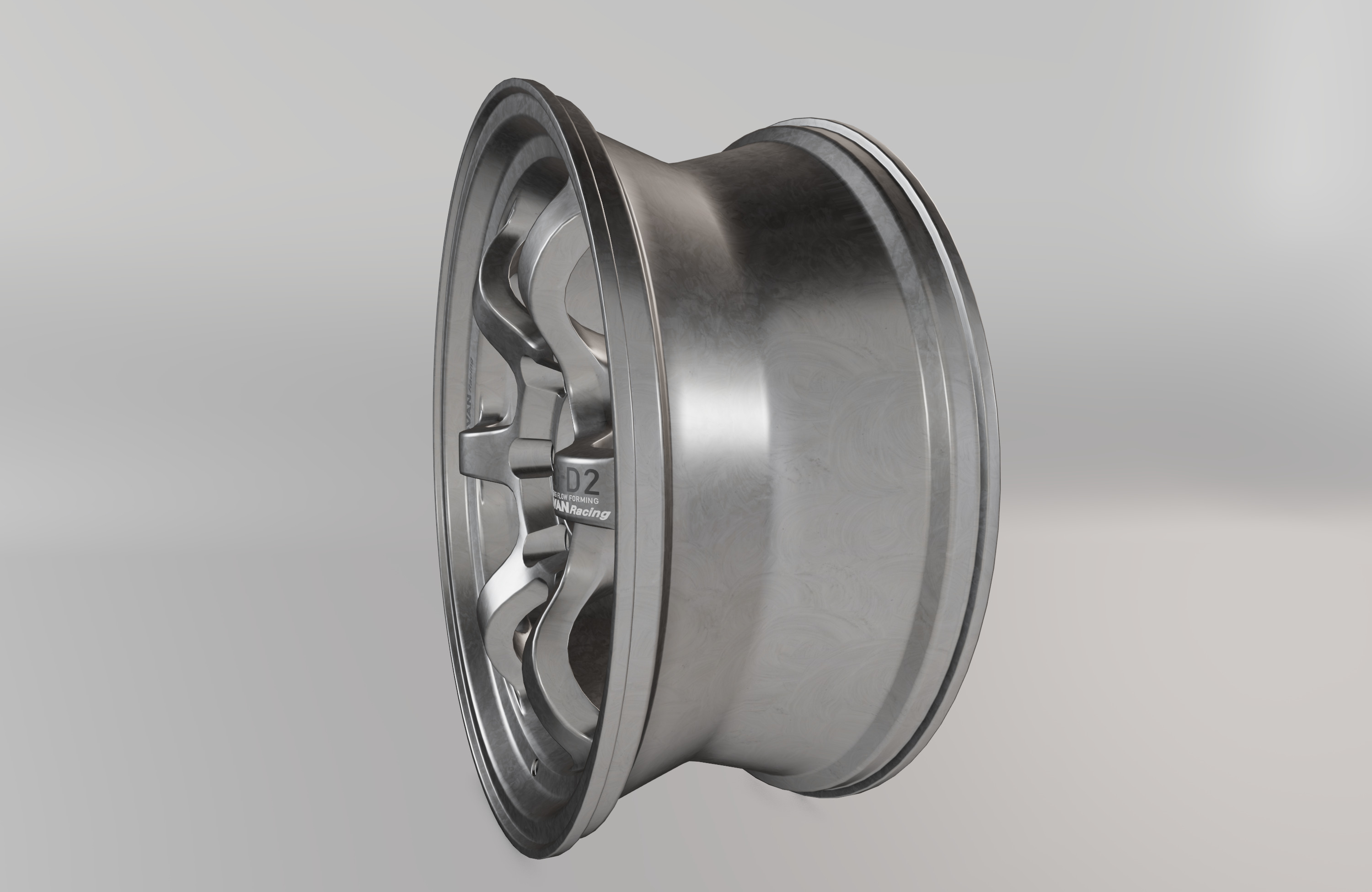 Advan RG-D2 Wheel Low-poly 3D model_2