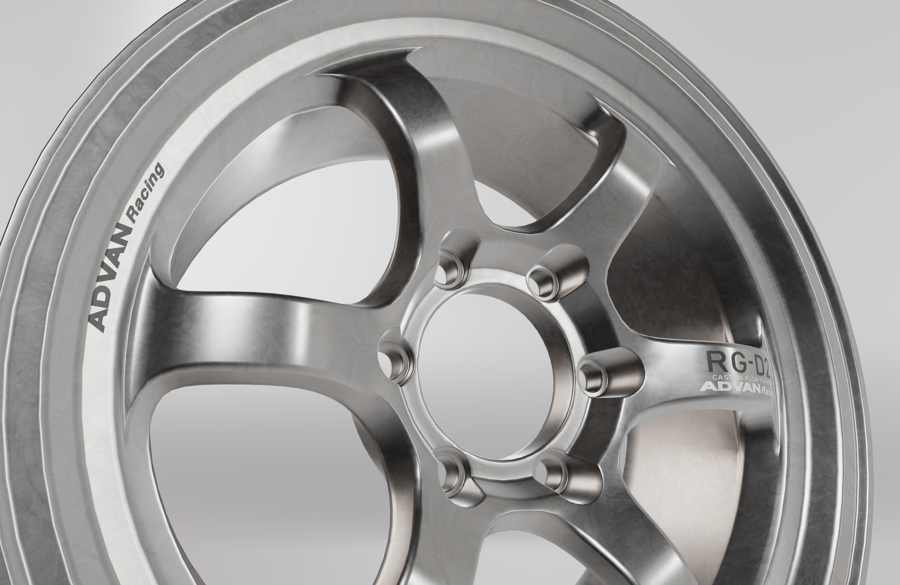 Advan RG-D2 Wheel Low-poly 3D model_3