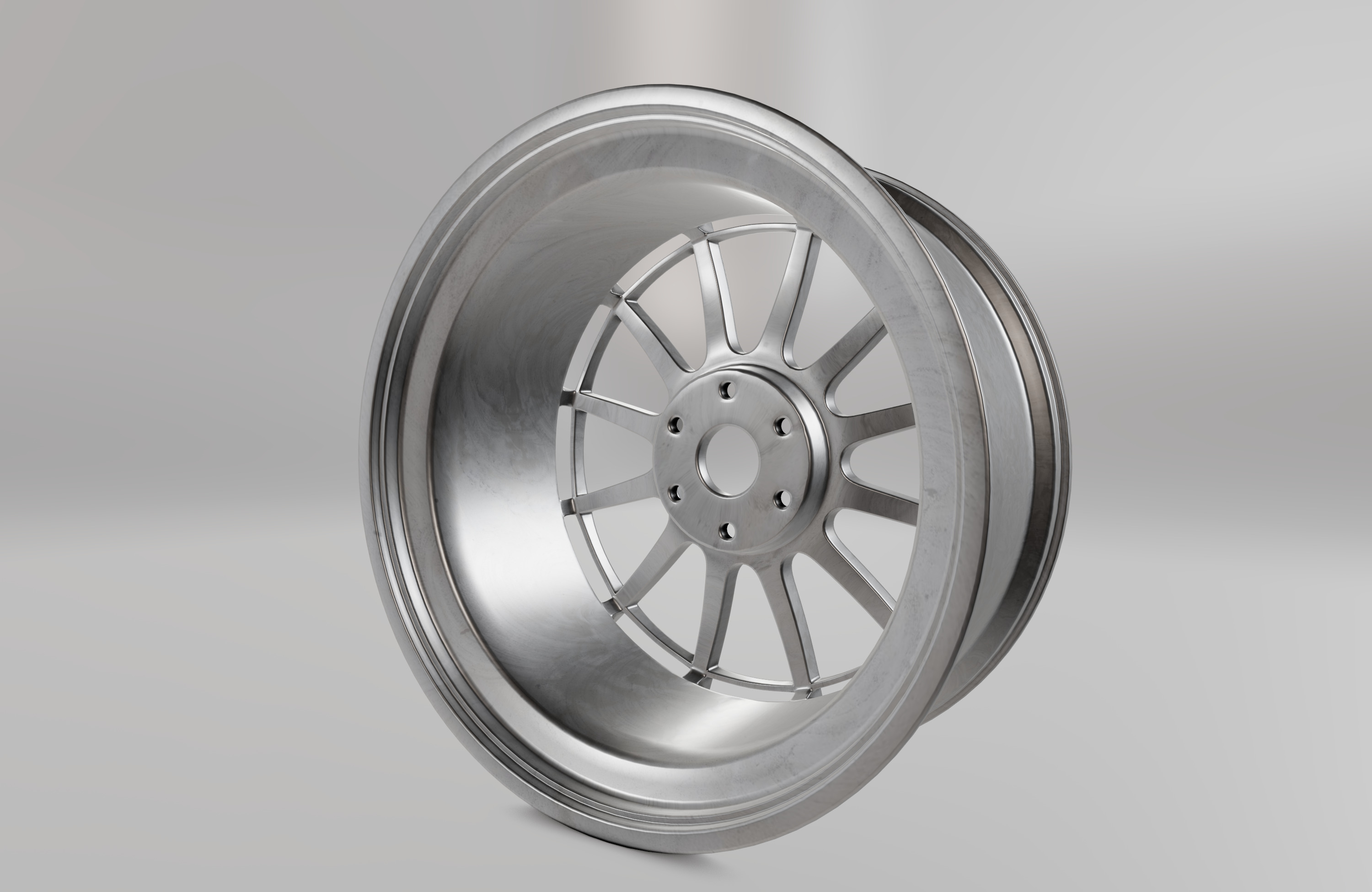 Enkei Spider NT03 Wheel Low-poly 3D model_6