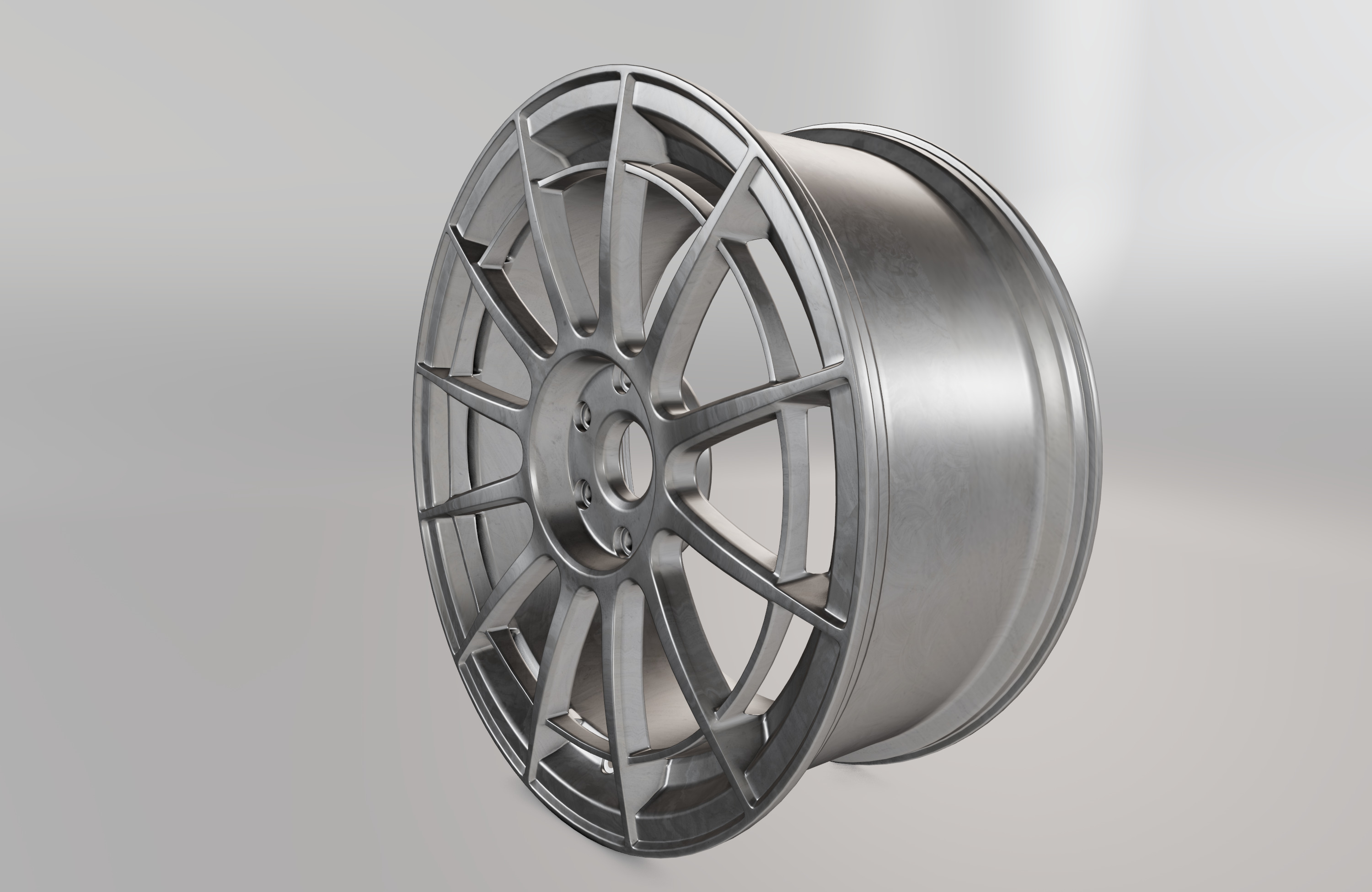 Enkei Spider NT03 Wheel Low-poly 3D model_1