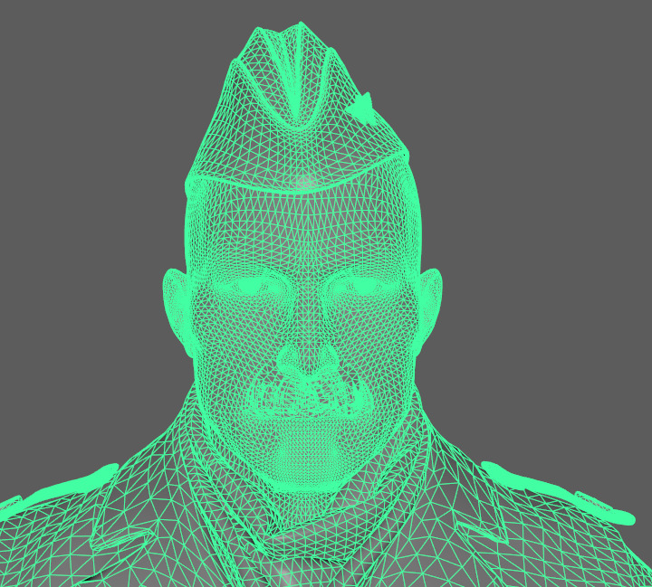 Officer Texture Next-Generation Character High-Quality Model 3D model_5