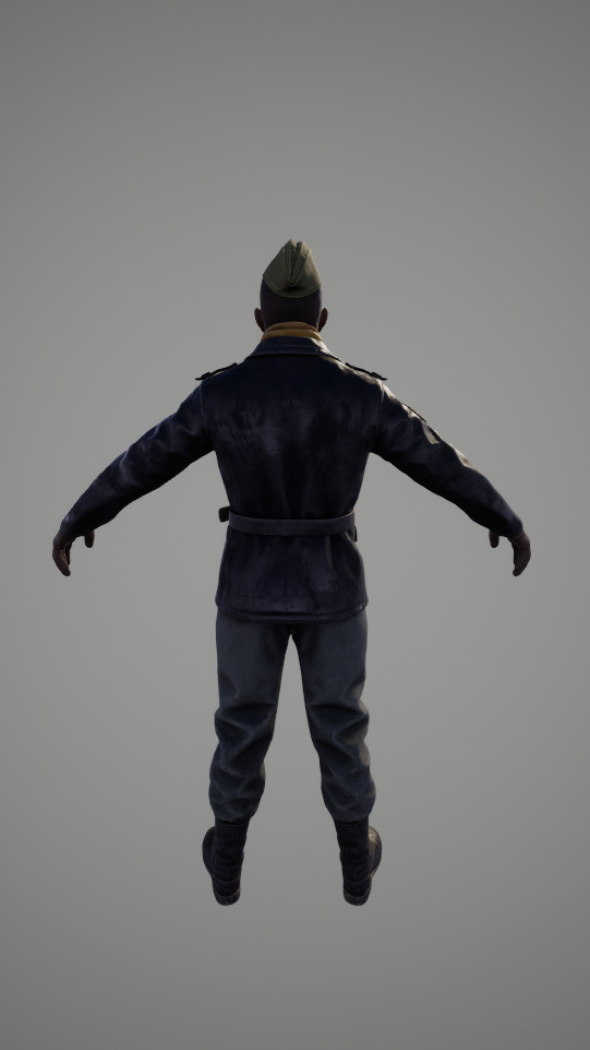 Officer Texture Next-Generation Character High-Quality Model 3D model_2
