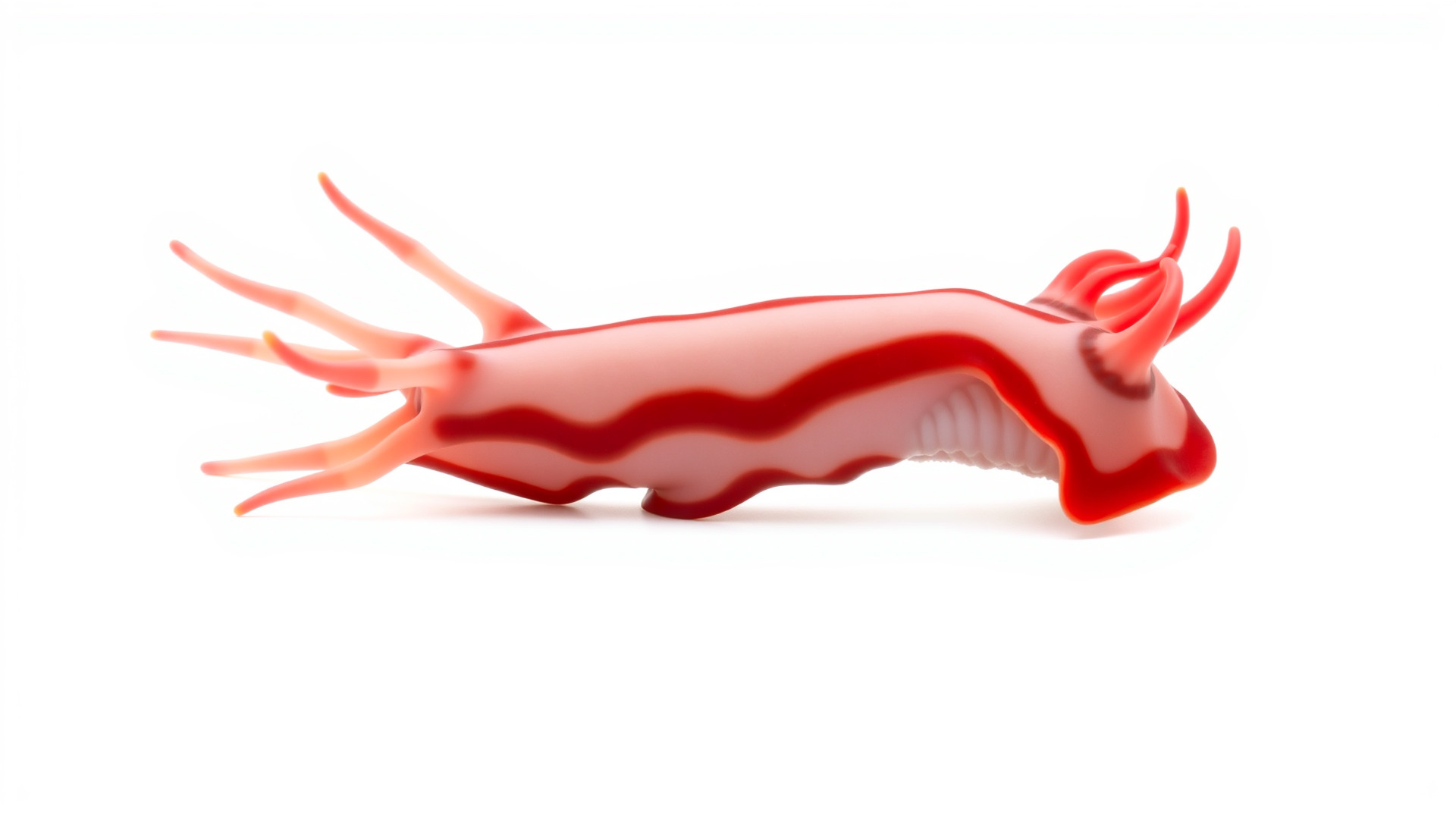 Spanish Dancer Nudibranch Flowing Appearance 3D Model Low-poly 3D model_3