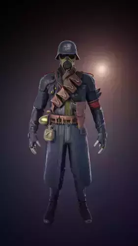  Officer Texture Next-Generation Character High-Quality Model