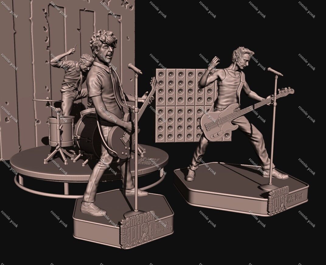 Tre Cool 3D Printable Figure 3D print model_10