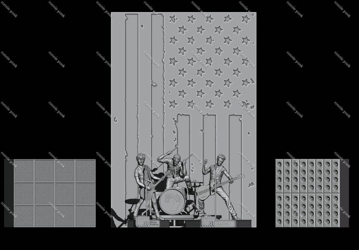 Tre Cool 3D Printable Figure 3D print model_11