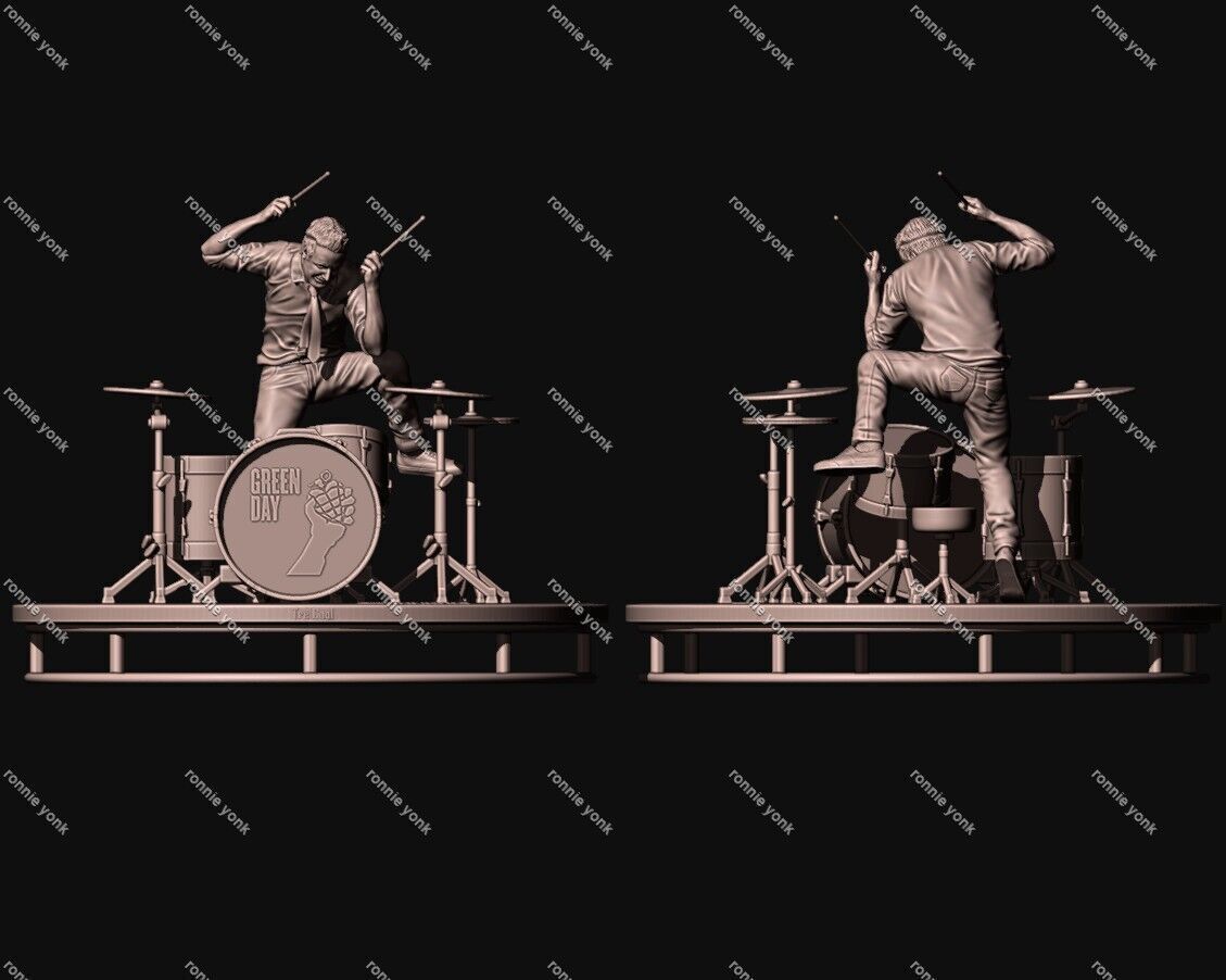 Tre Cool 3D Printable Figure 3D print model_1