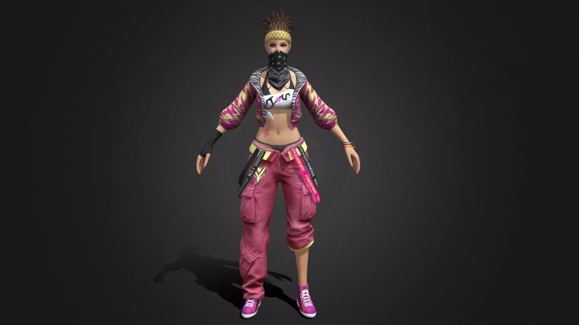 FEMALE HIP HOP Free 3D model