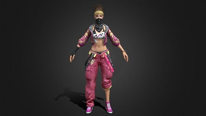 FEMALE HIP HOP Free 3D model