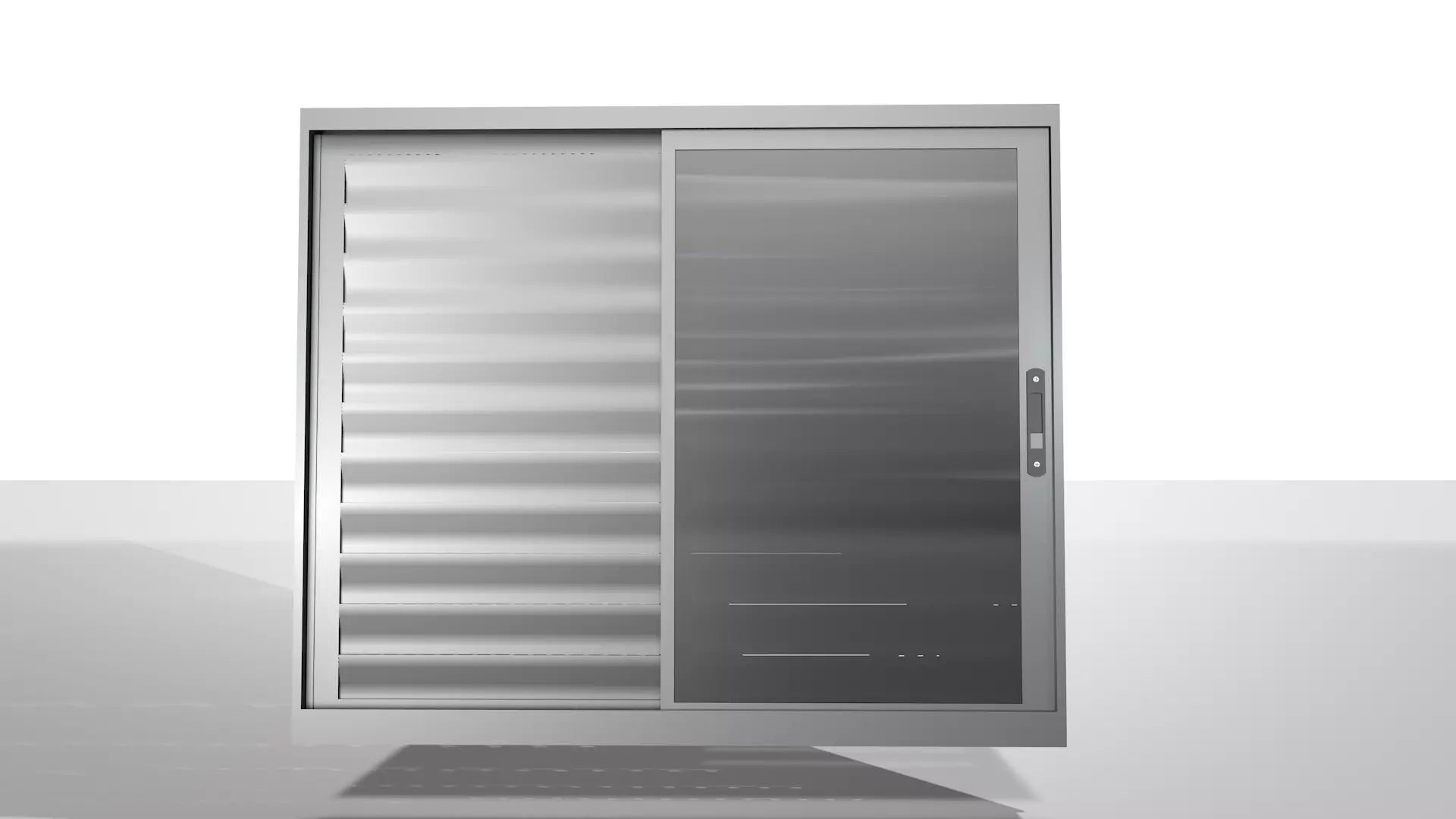 Aluminum Windows 3D model_0