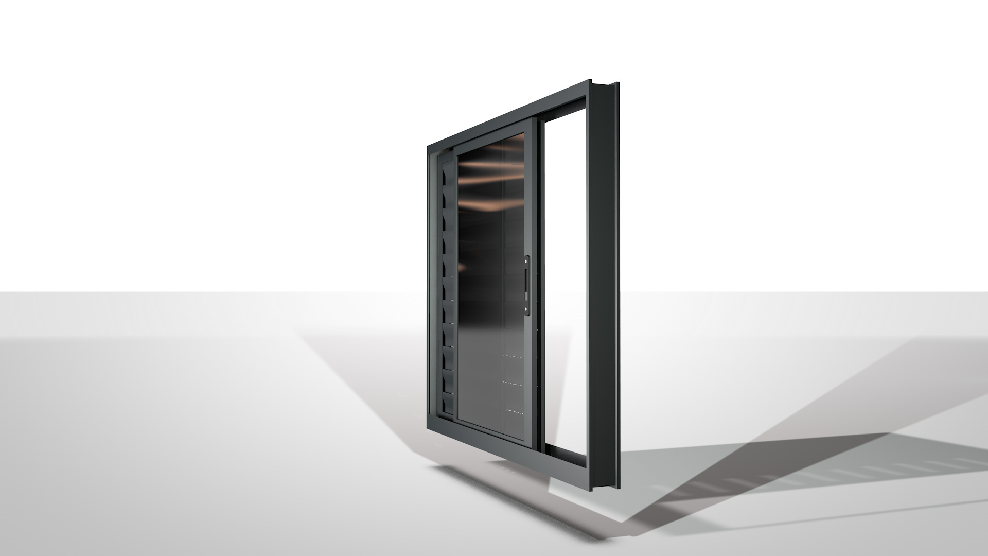 Aluminum Windows 3D model_6