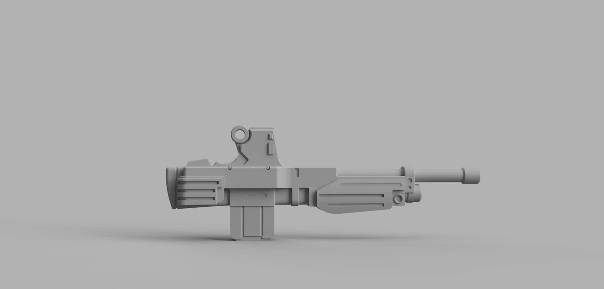 Arm Rifle WMS-03 Maganac weapon upgrade 144th scale  3D print model_3