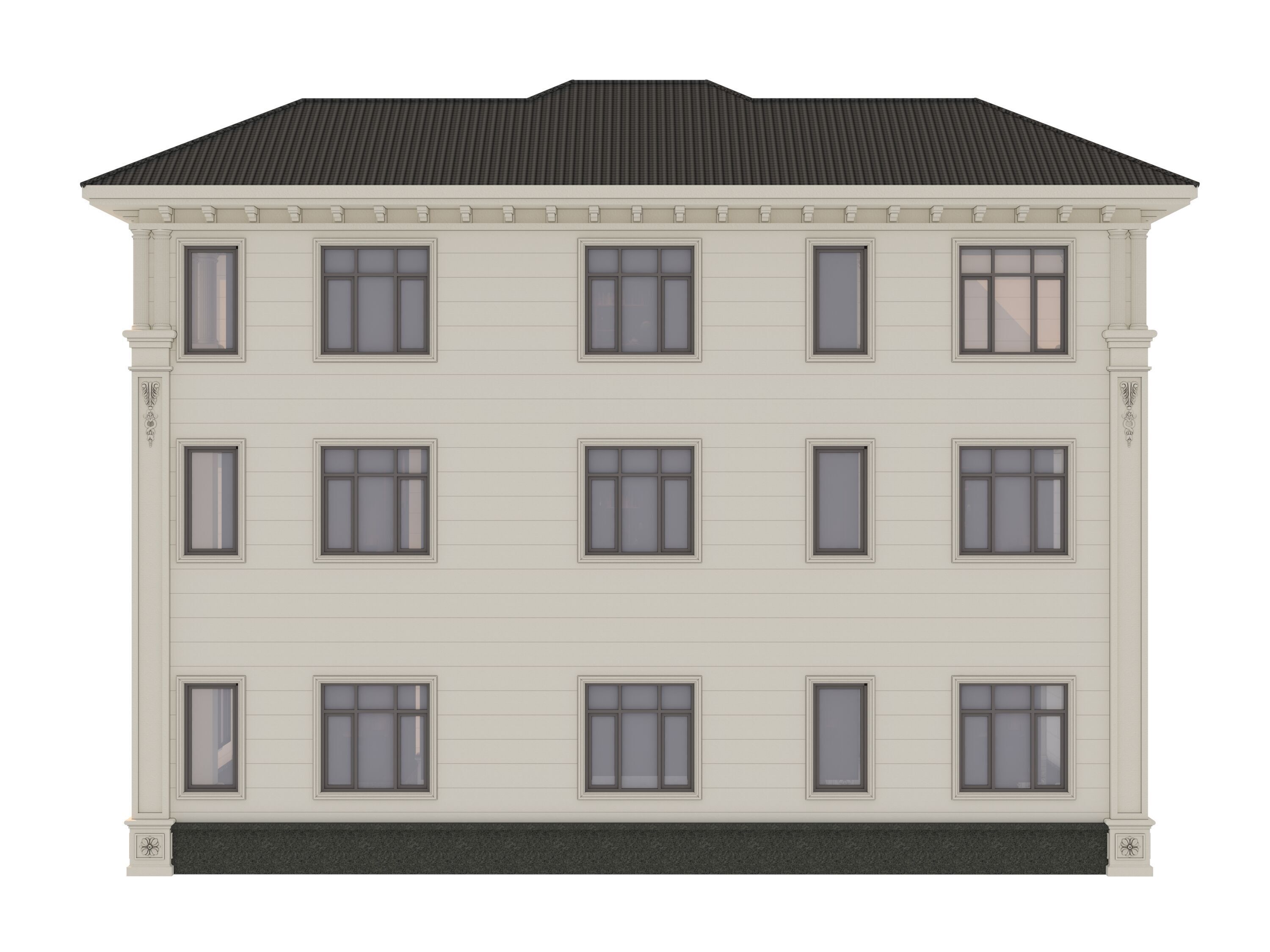 architecture luxury villa  3D model_3