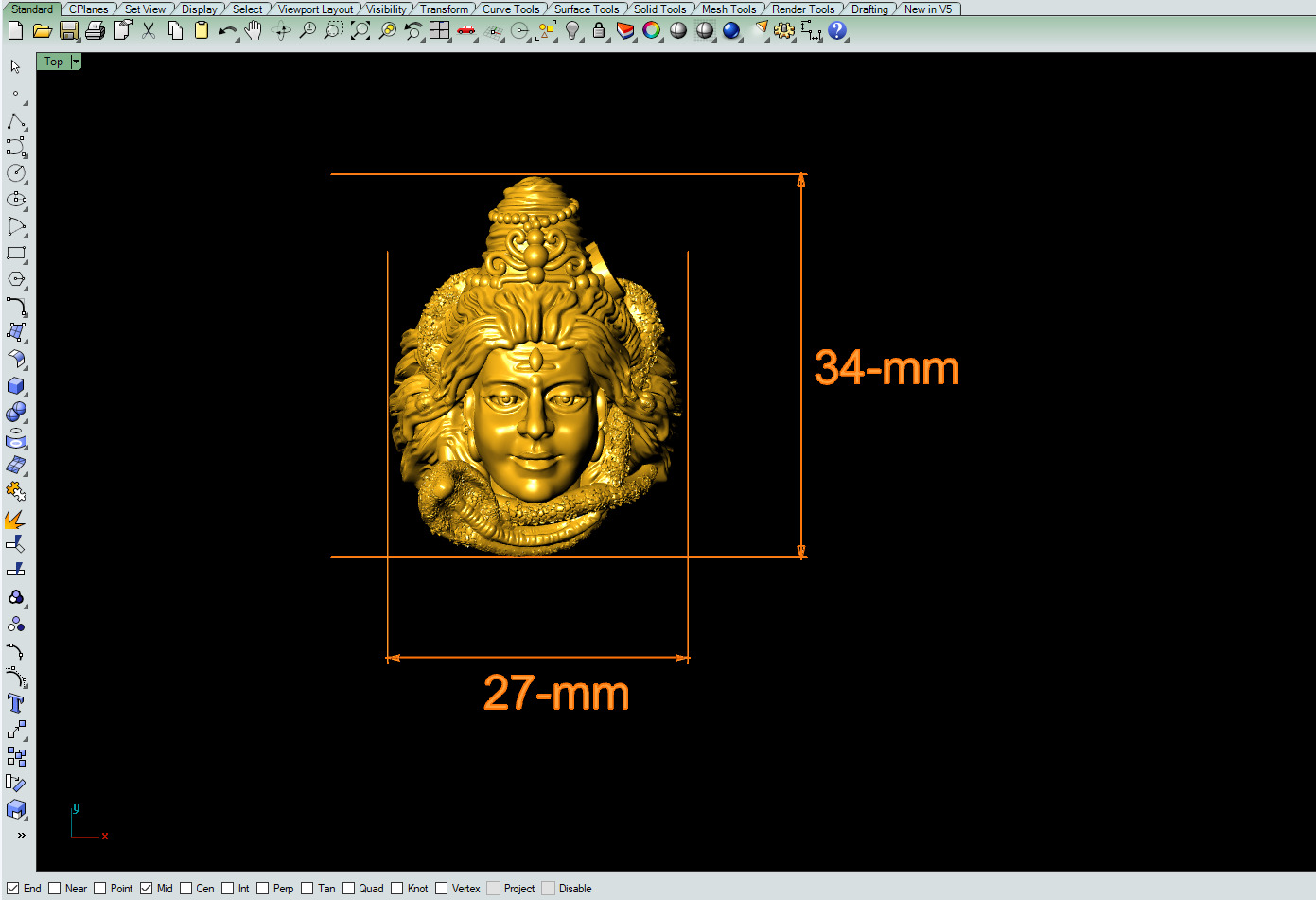 Shiva Ring 3D-print File 3D print model_3