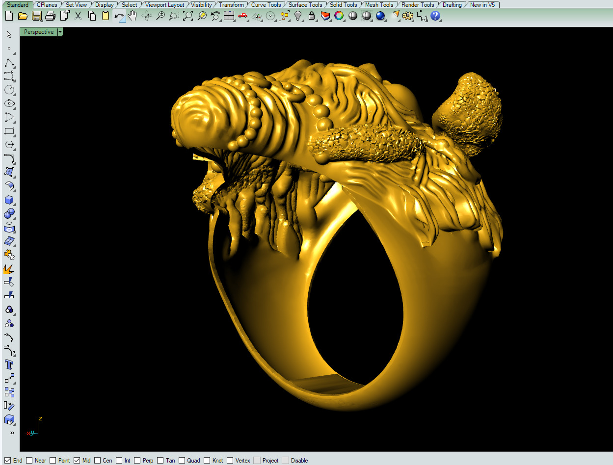 Shiva Ring 3D-print File 3D print model_1
