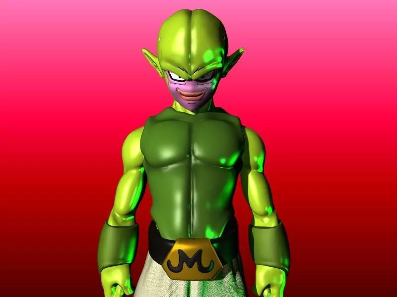 MAJIN KUU DRAGON BALL DAIMA GOKU VEGETA ANIME 3D print model_0